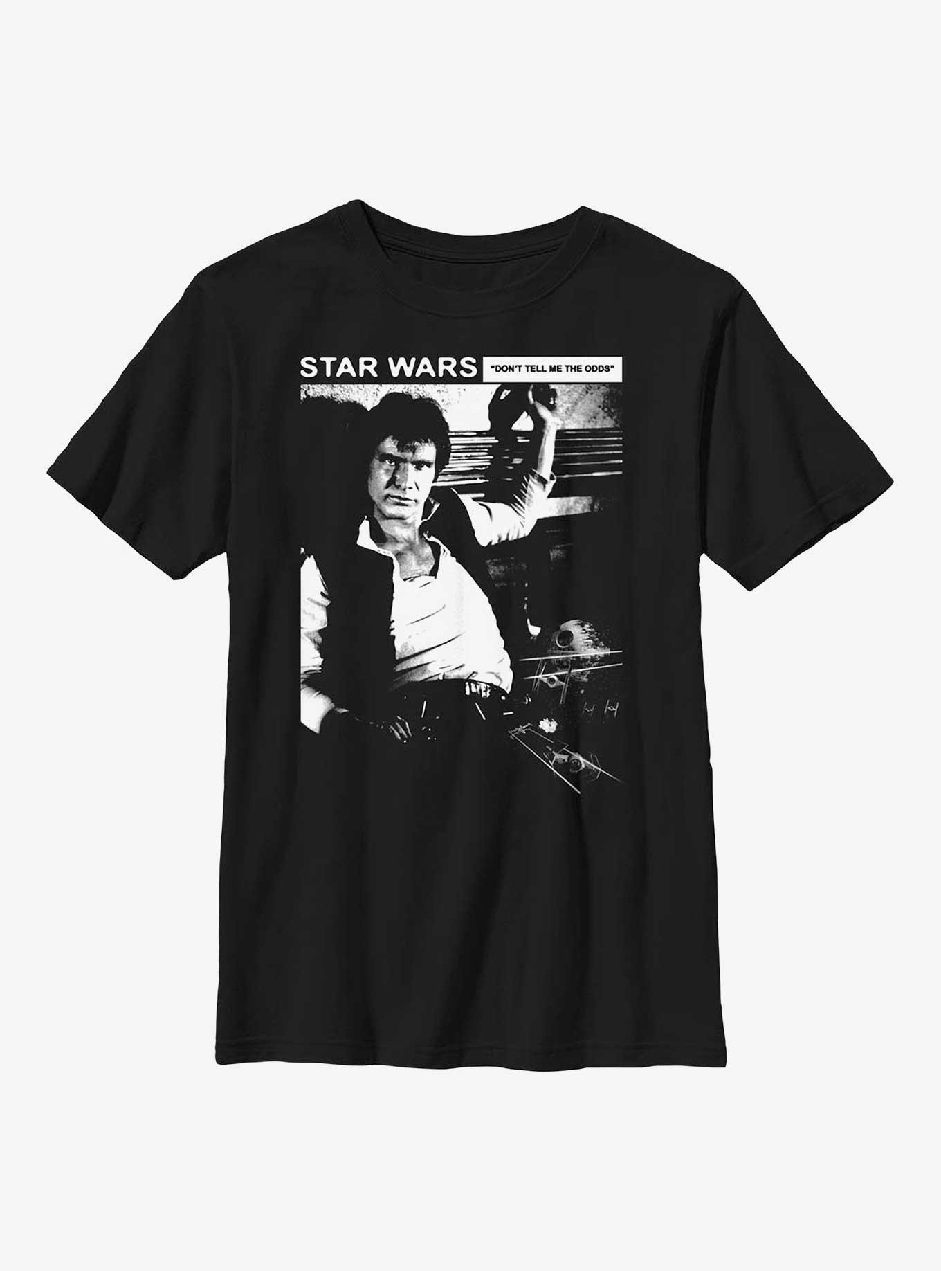Star Wars Don't Tell Me The Odds Han Solo Youth T-Shirt, , hi-res