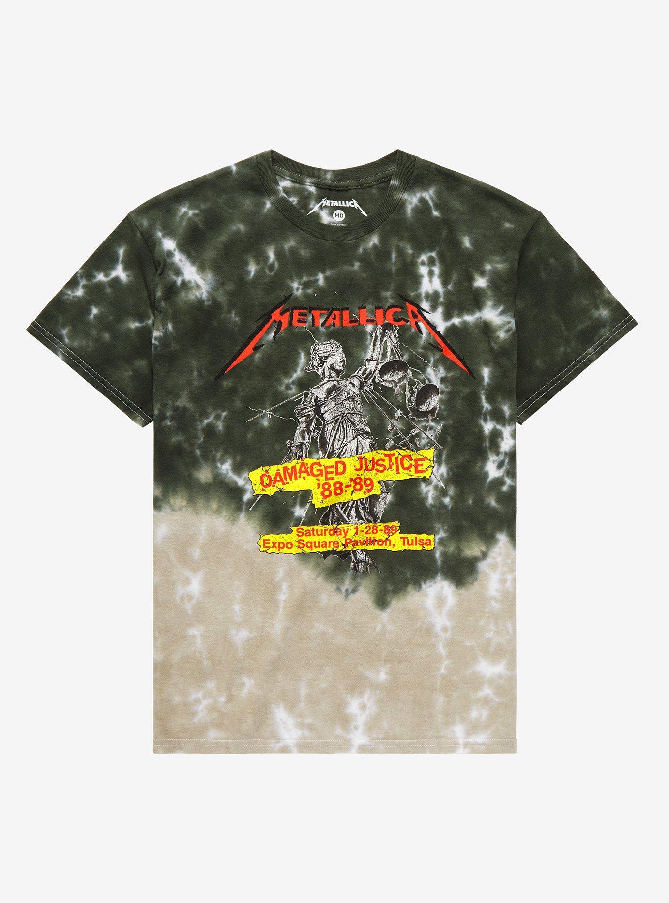 Metallica Damaged Justice Tour Tie-Dye T-Shirt | Hot Topic