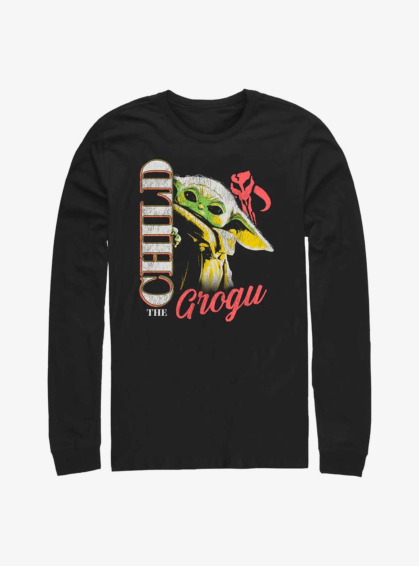 Star Wars The Mandalorian The Child Portrait Long-Sleeve T-Shirt, BLACK, hi-res