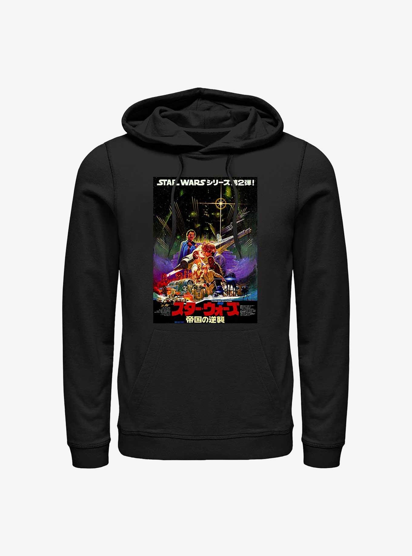 Star Wars Kanji Poster Empire Strikes Back Hoodie, BLACK, hi-res