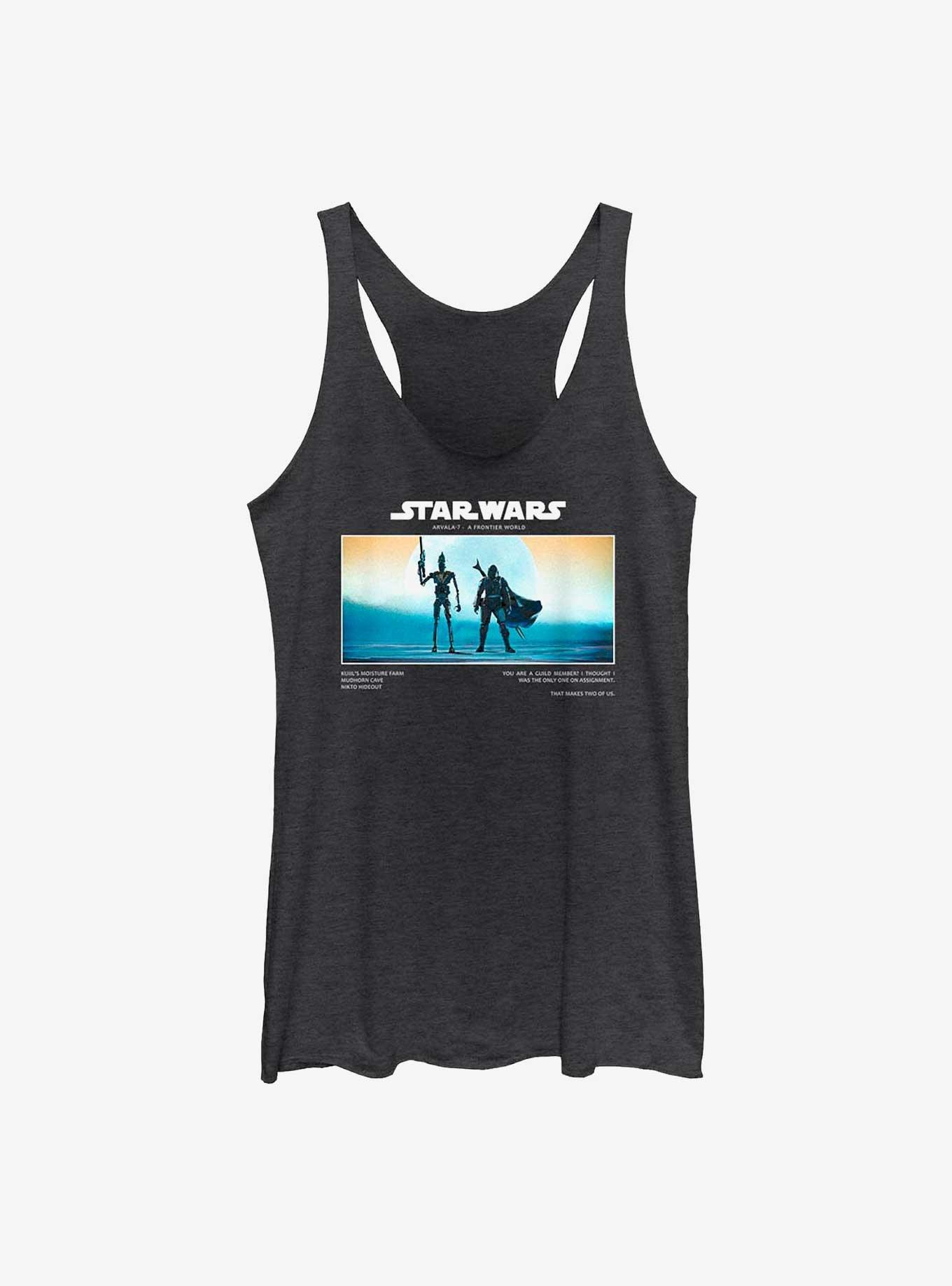 Star Wars The Mandalorian Arvala-7 It Takes Two Womens Tank Top, BLK HTR, hi-res