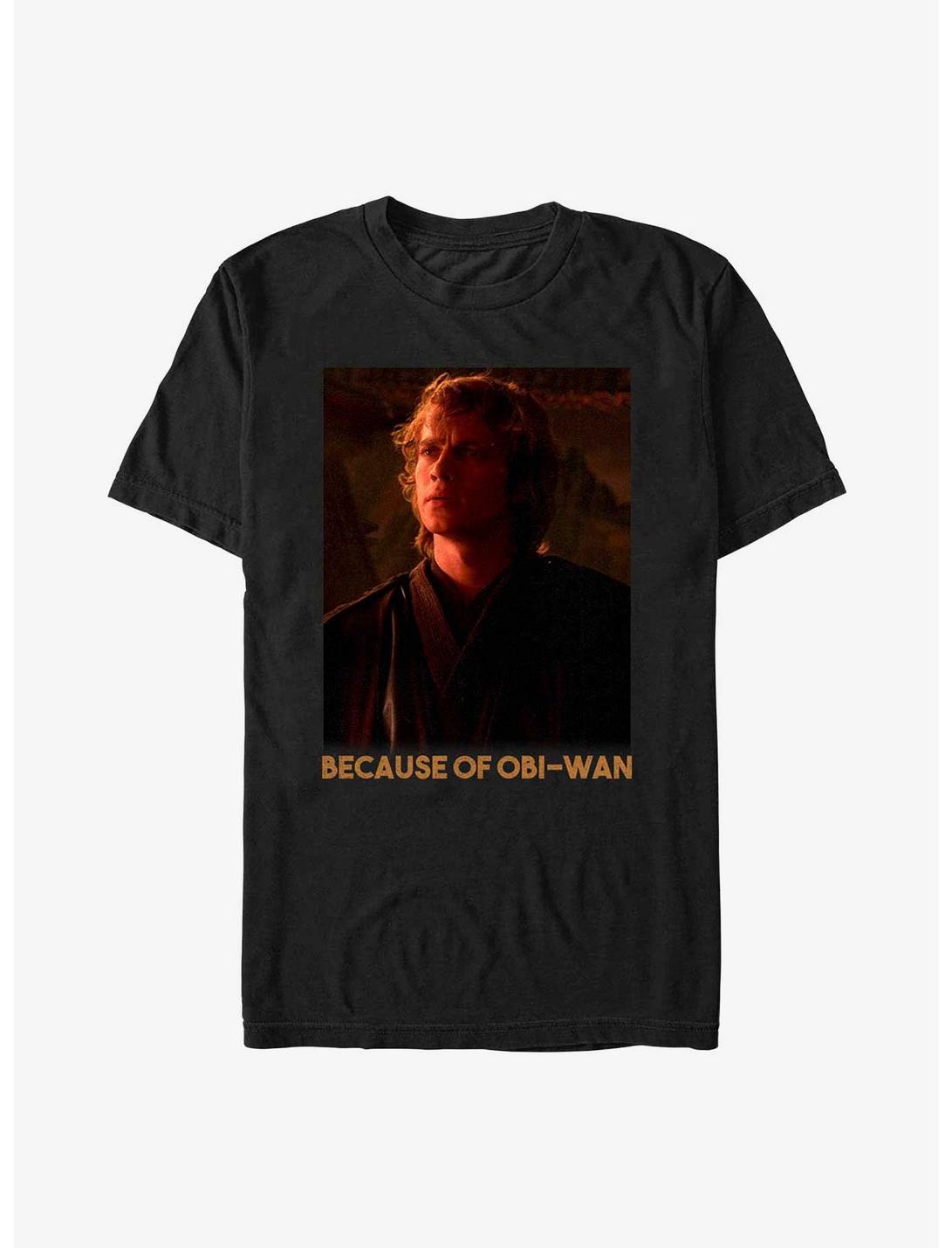 Star Wars Because Of Obi-Wan T-Shirt, BLACK, hi-res