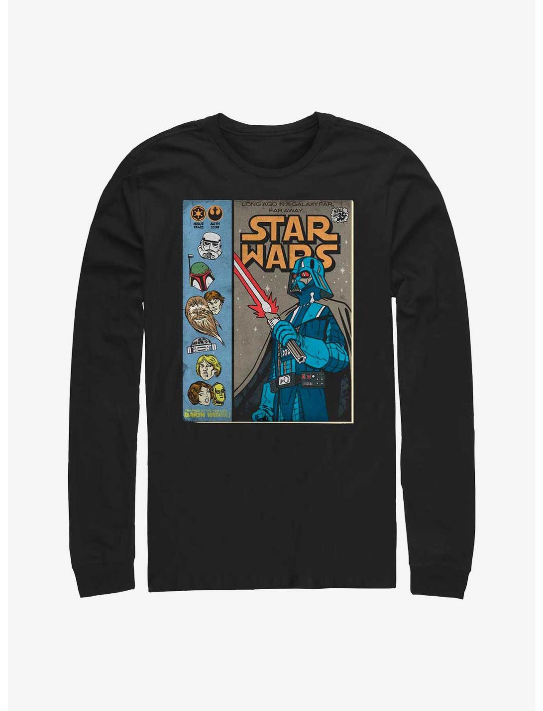 Star Wars Classic Comic Cover Long-Sleeve T-Shirt, BLACK, hi-res