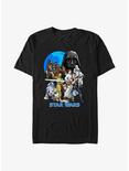 Star Wars Illustrated Poster T-Shirt, BLACK, hi-res