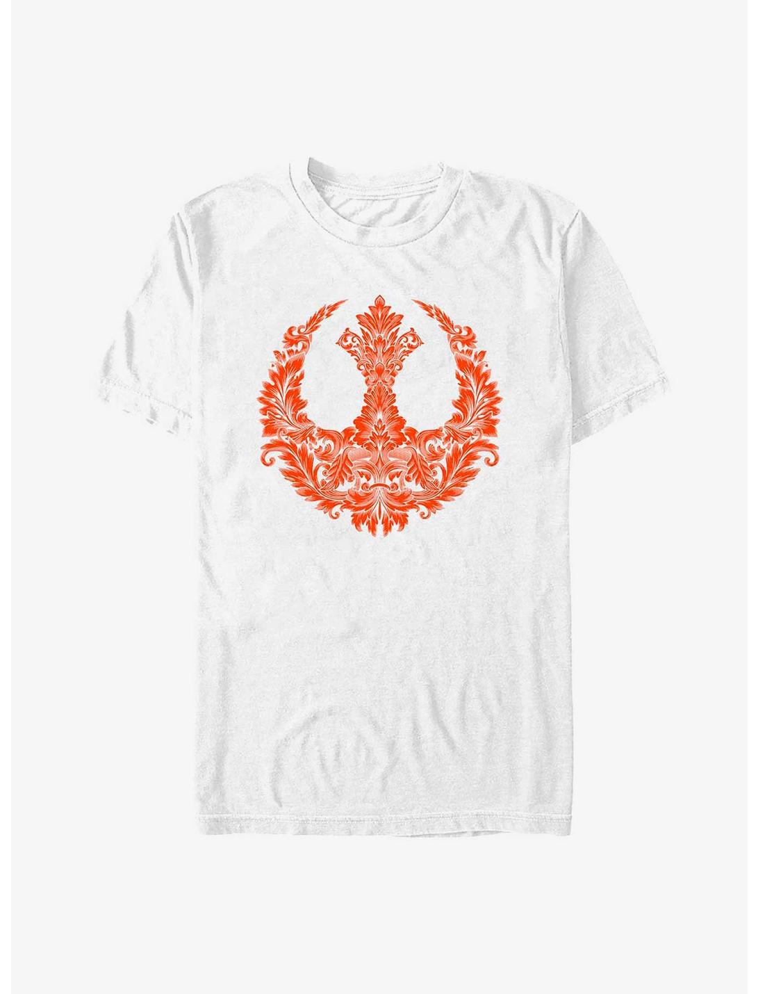 Star Wars Rebel Floral Symbol T-Shirt, WHITE, hi-res