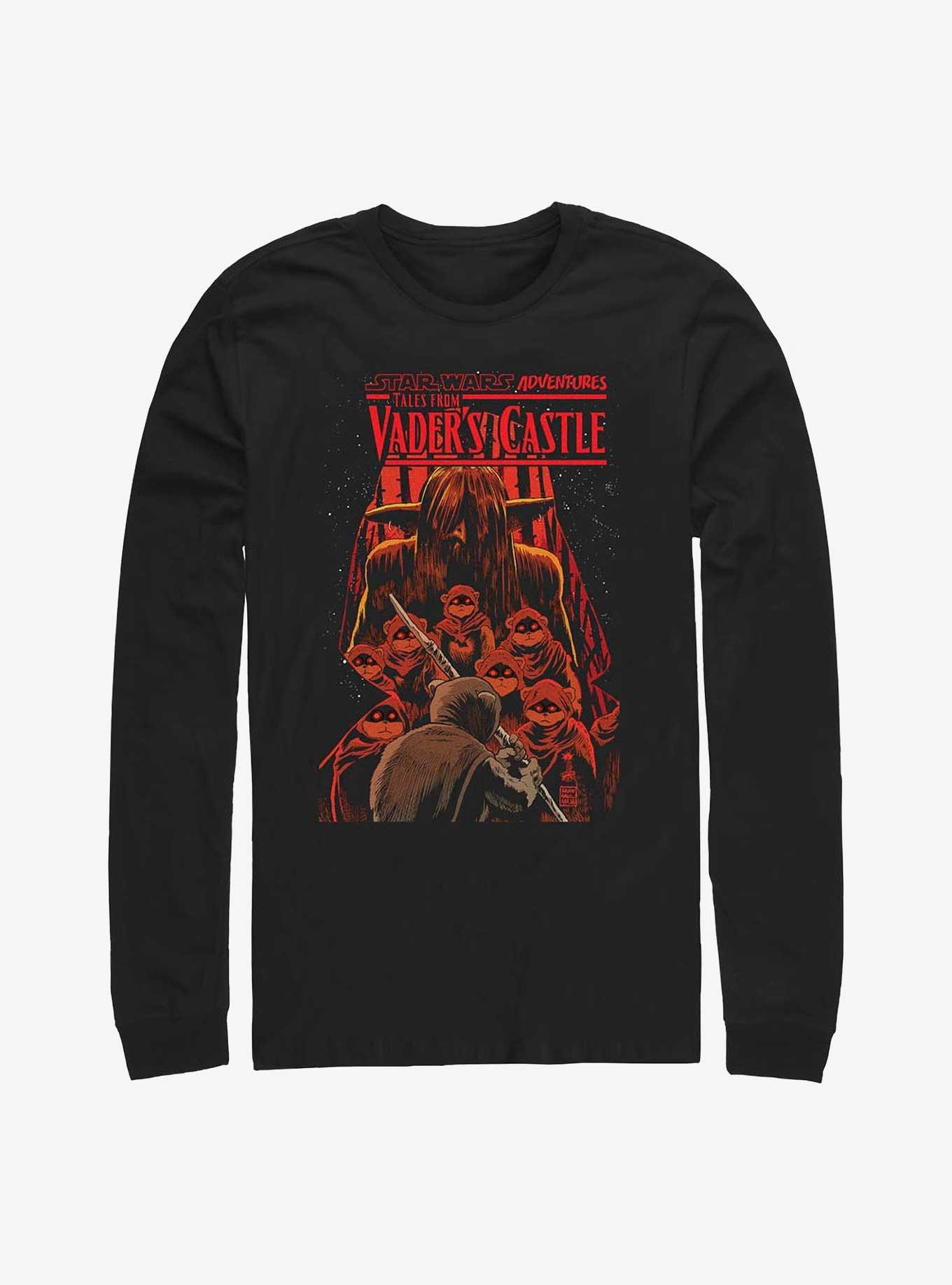 Star Wars Ewok Tales From Vader's Castle Long-Sleeve T-Shirt, BLACK, hi-res