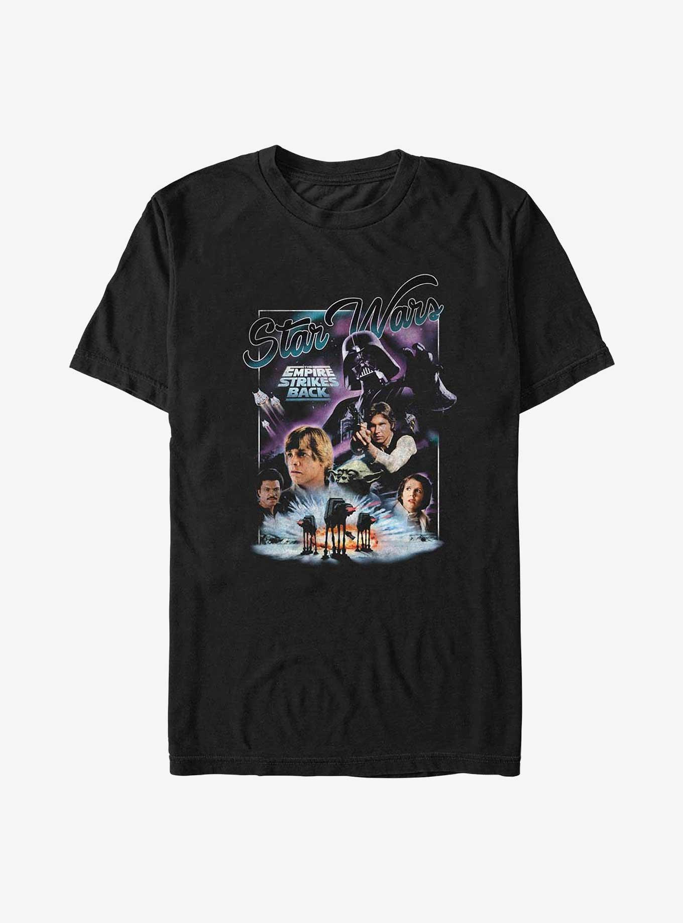 Star Wars Empire Strikes Back Poster T-Shirt, BLACK, hi-res