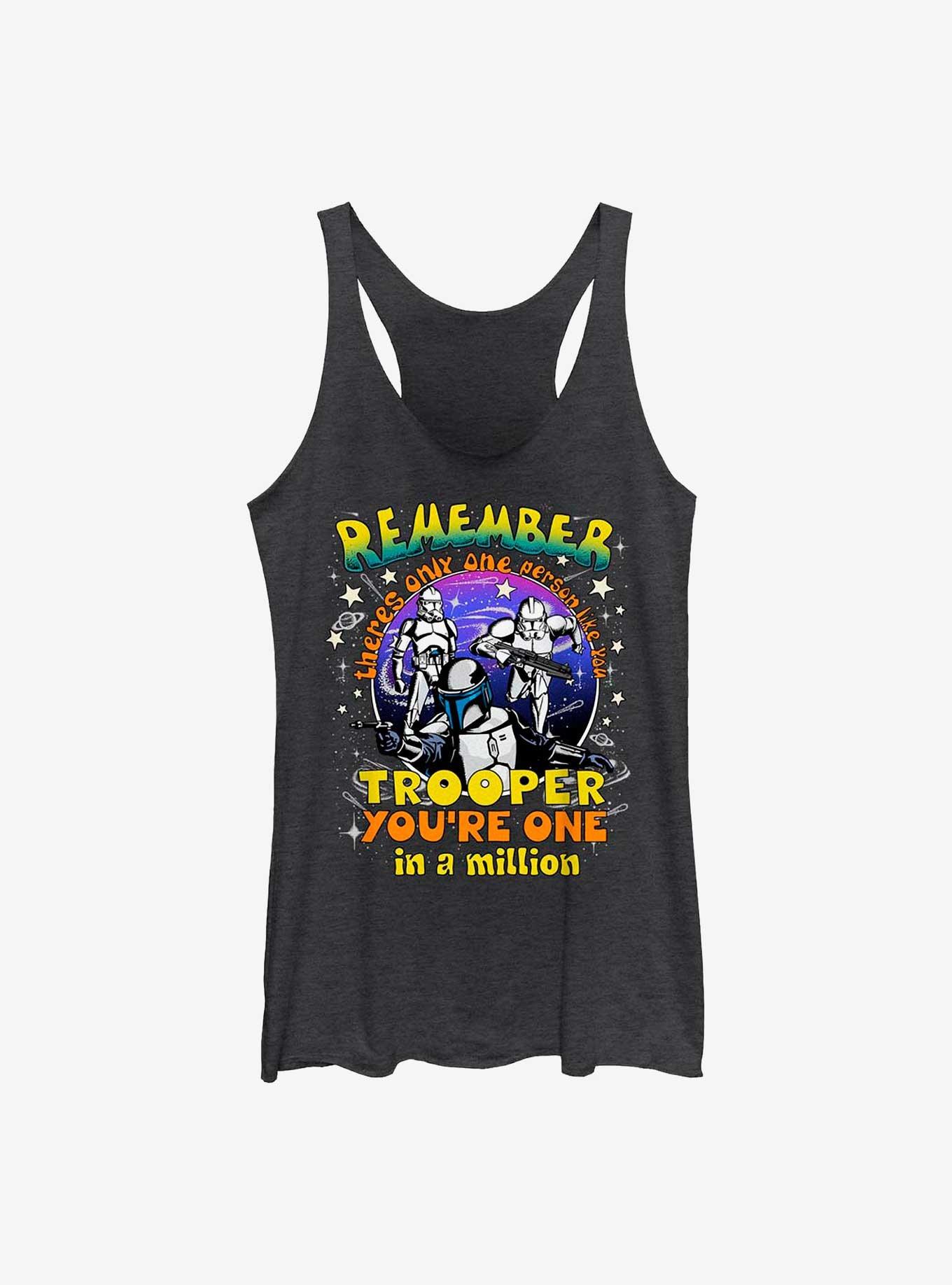 Star Wars One In A Million Trooper Womens Tank Top, BLK HTR, hi-res