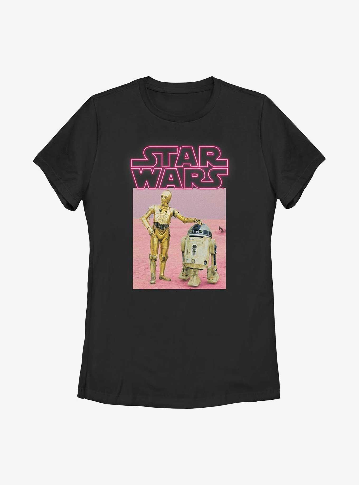 Star Wars C-3PO & R2-D2 Womens T-Shirt, BLACK, hi-res