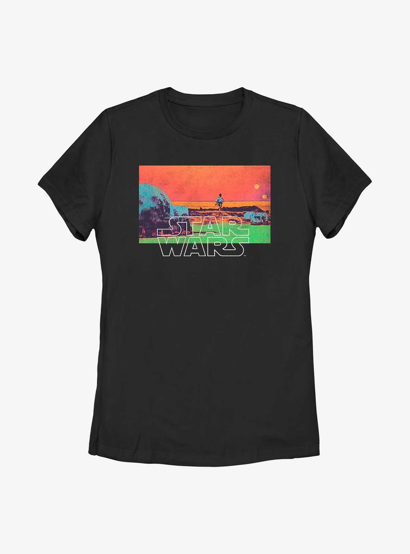 Star Wars Tatooine Moisture Farm Womens T-Shirt, BLACK, hi-res