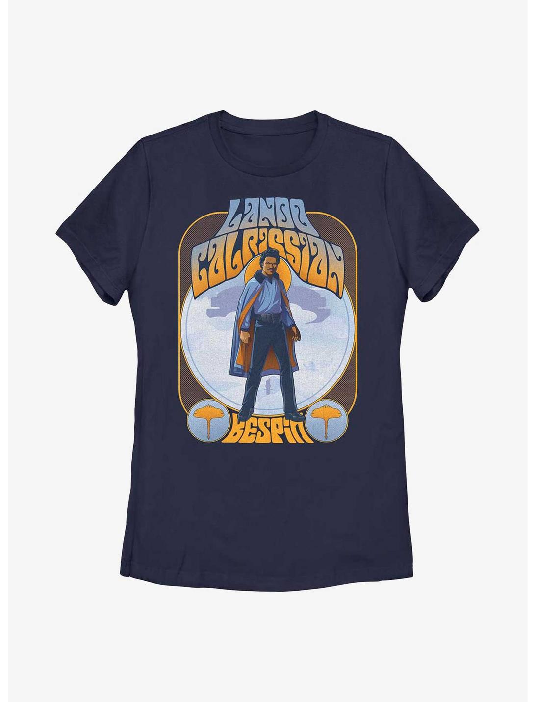 Star Wars Lando Calrissian Bespin Groovy Womens T-Shirt, NAVY, hi-res