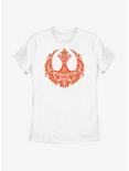 Star Wars Rebel Floral Symbol Womens T-Shirt, WHITE, hi-res
