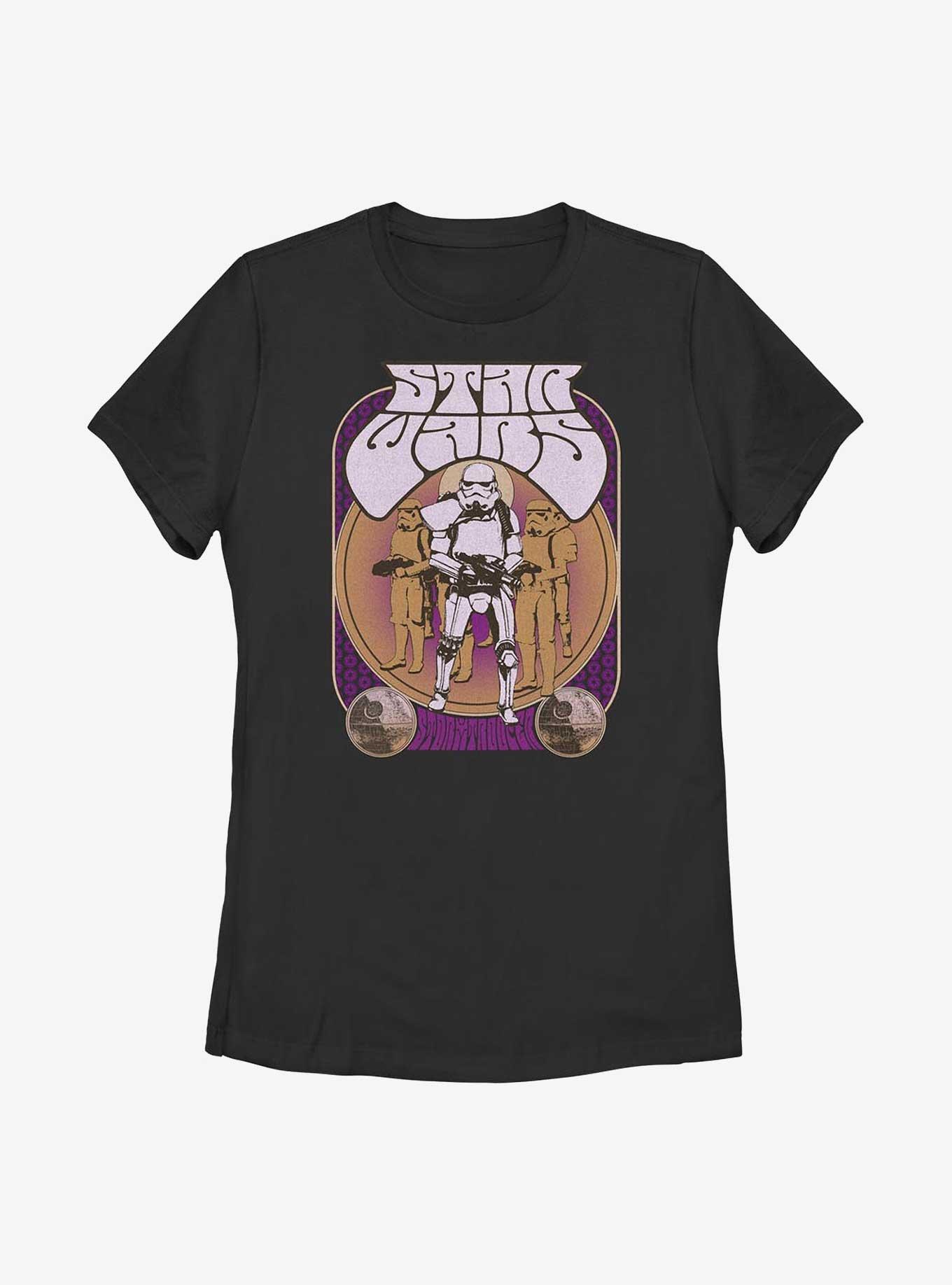Star Wars Stormtrooper Groovy Womens T-Shirt, BLACK, hi-res