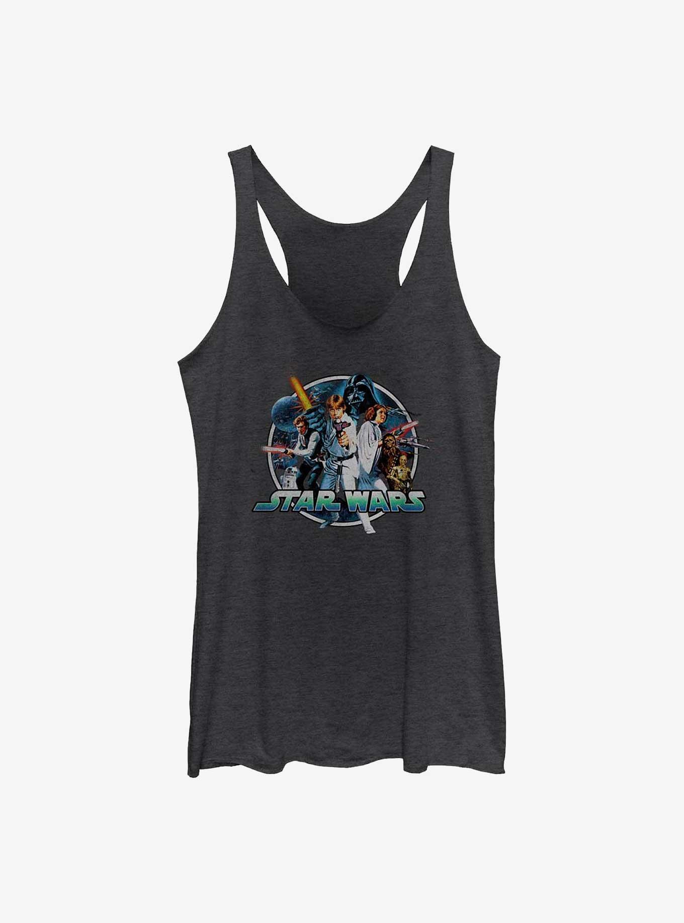 Star Wars Comic Wars Womens Tank Top, BLK HTR, hi-res