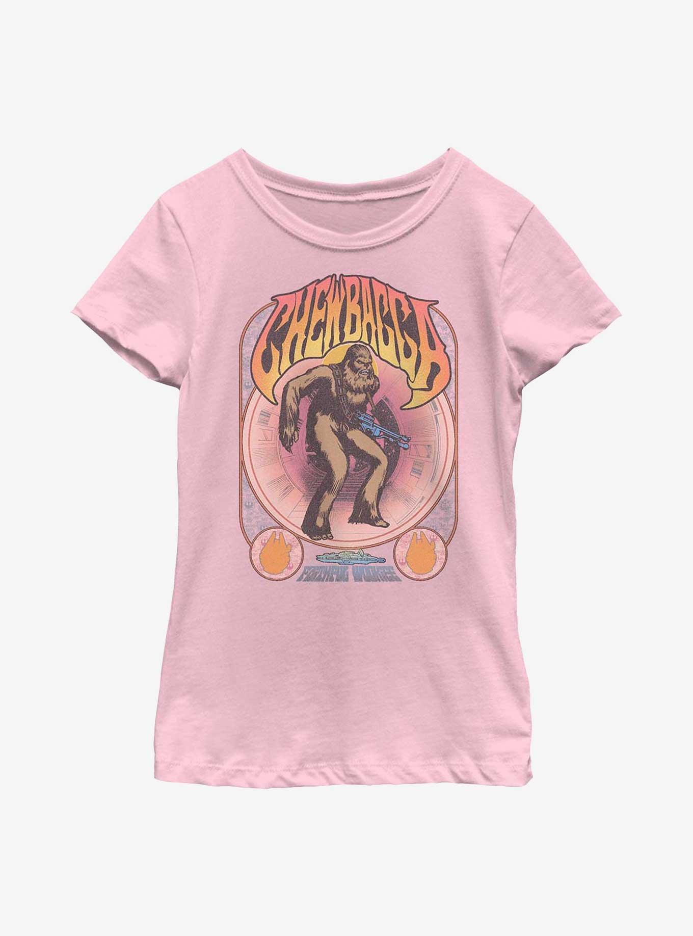 Star Wars Chewbacca Faithful Wookiee Groovy Youth Girls T-Shirt, PINK, hi-res