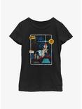 Star Wars Vintage Sci-Fi Rental Youth Girls T-Shirt, BLACK, hi-res