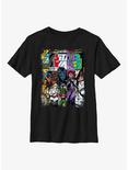 Star Wars Classic Comic Cover Strips Youth T-Shirt, BLACK, hi-res