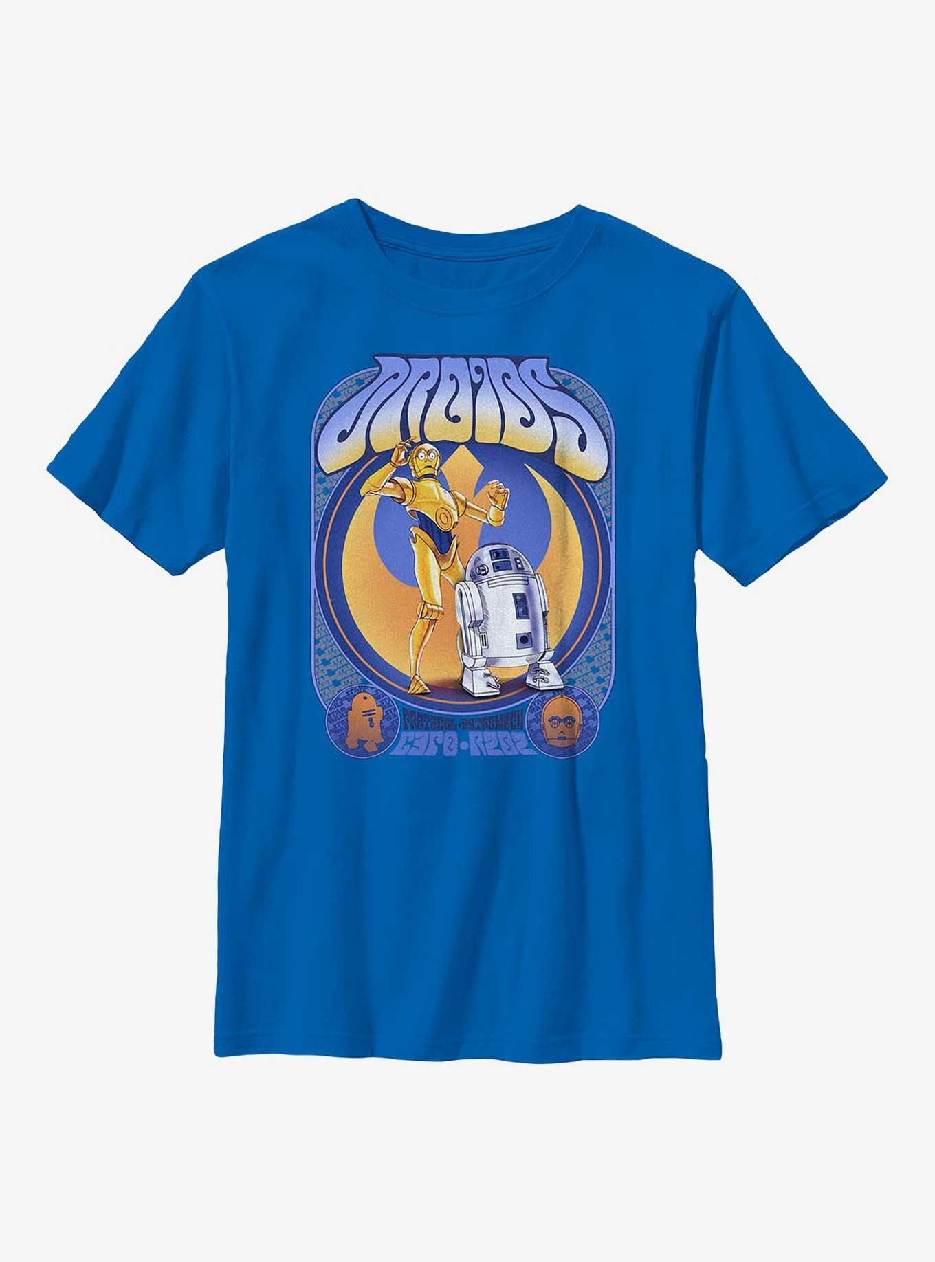 Star Wars Droids C-3PO & R2-D2 Groovy Youth T-Shirt, ROYAL, hi-res