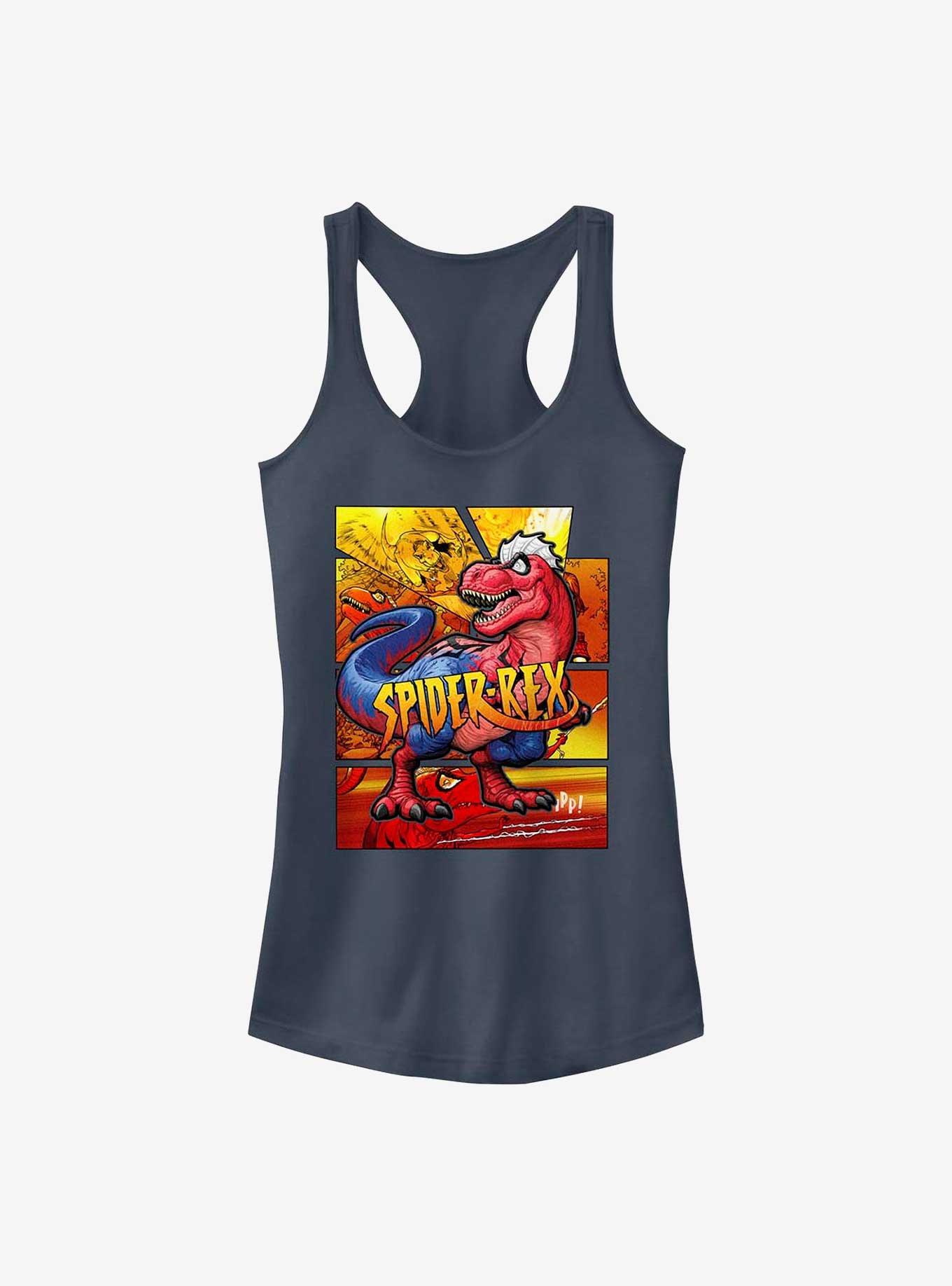 Marvel Spider-Man Spider-Rex Comic Cover Girls Tank, INDIGO, hi-res