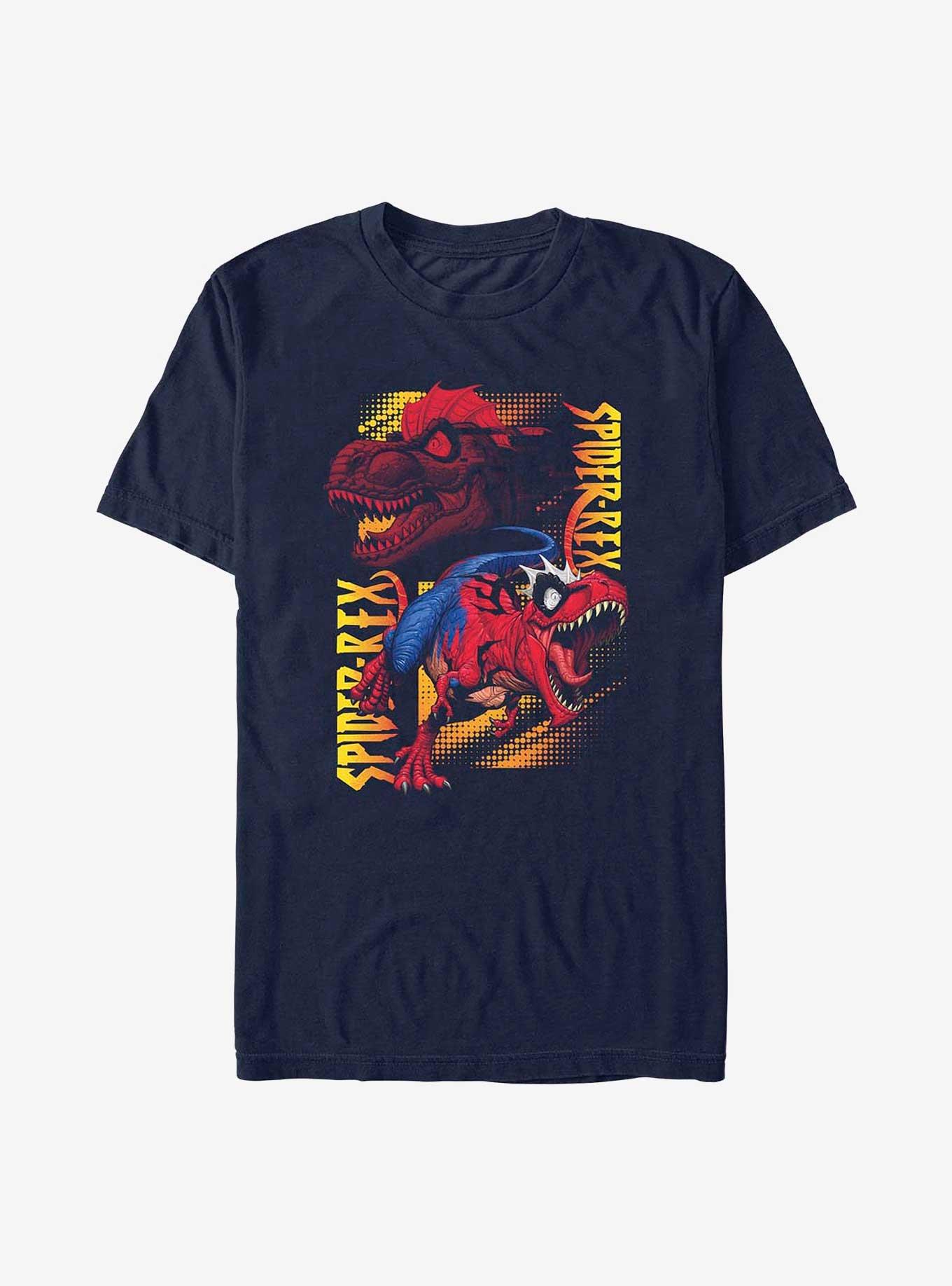 Marvel Spider-Man Spider-Rex Roar T-Shirt, NAVY, hi-res