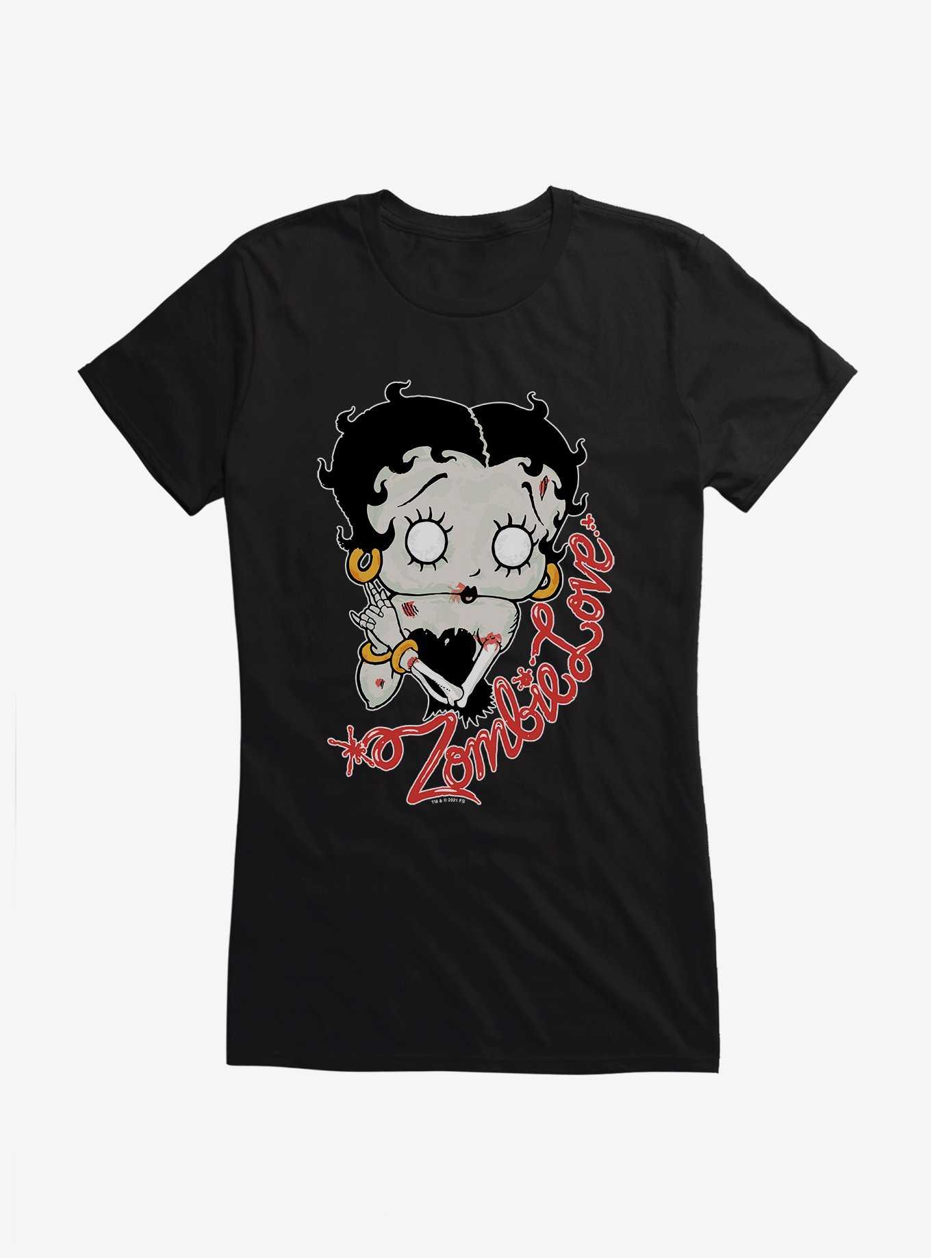 Betty Boop Zombie Love Girls T-Shirt, , hi-res