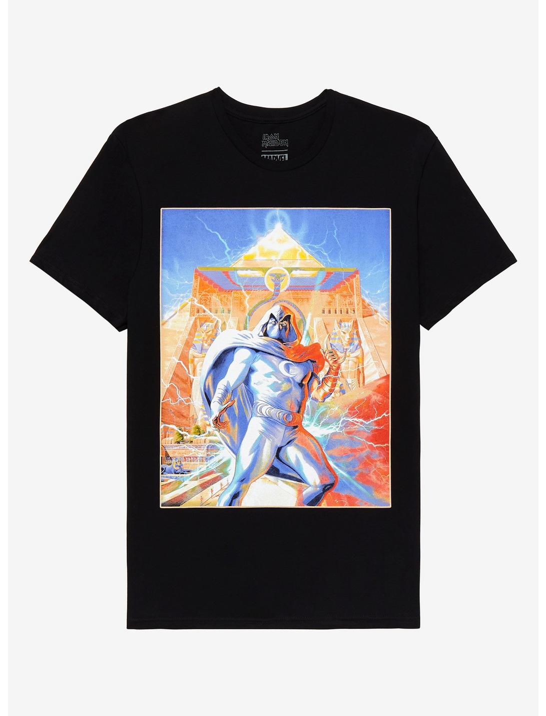 Marvel Iron Maiden Moon Knight Powerslave T-Shirt, BLACK, hi-res