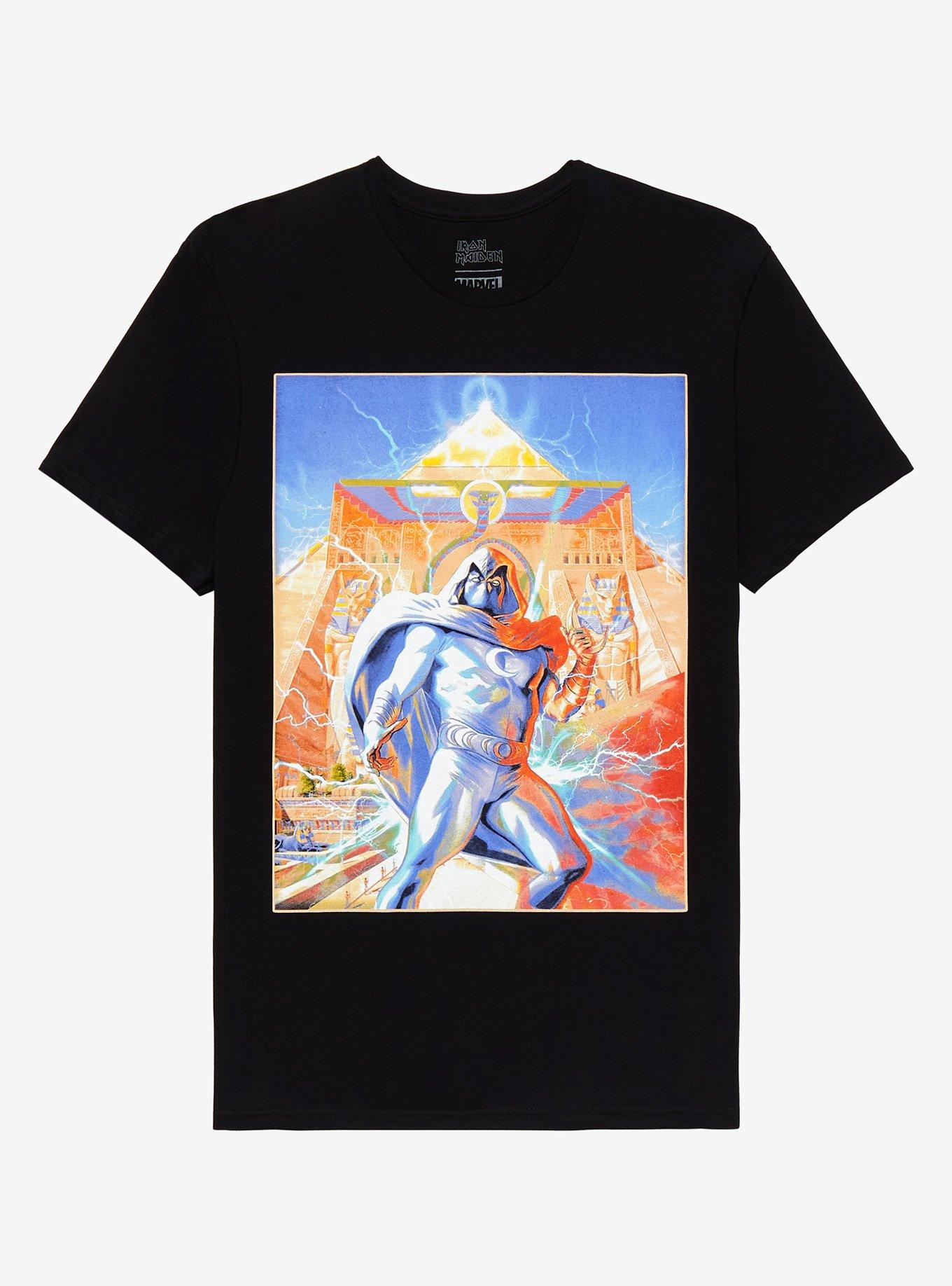 Marvel Iron Maiden Moon Knight Powerslave T-Shirt, BLACK, hi-res