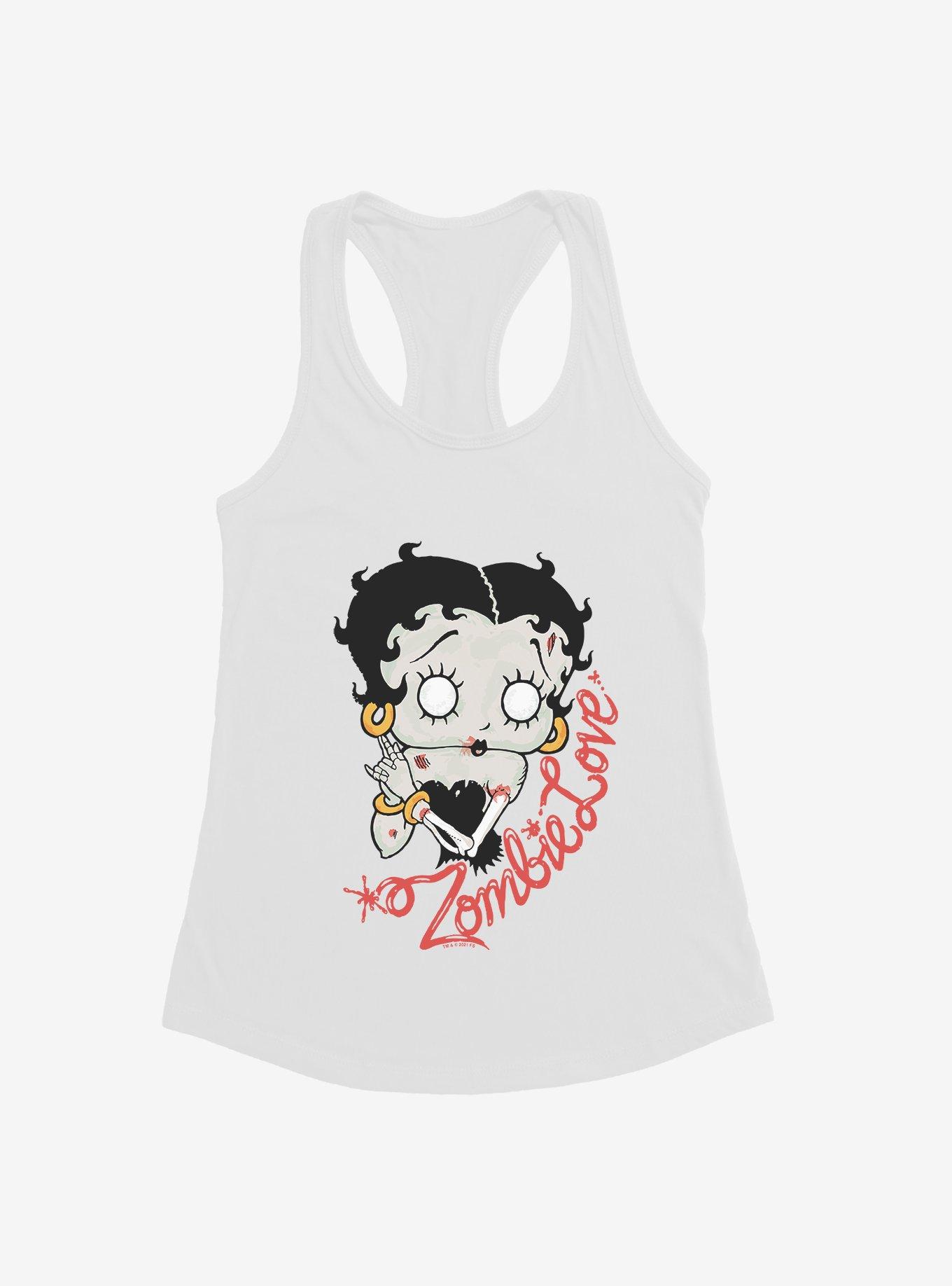 Betty Boop Zombie Love Girls Tank, WHITE, hi-res