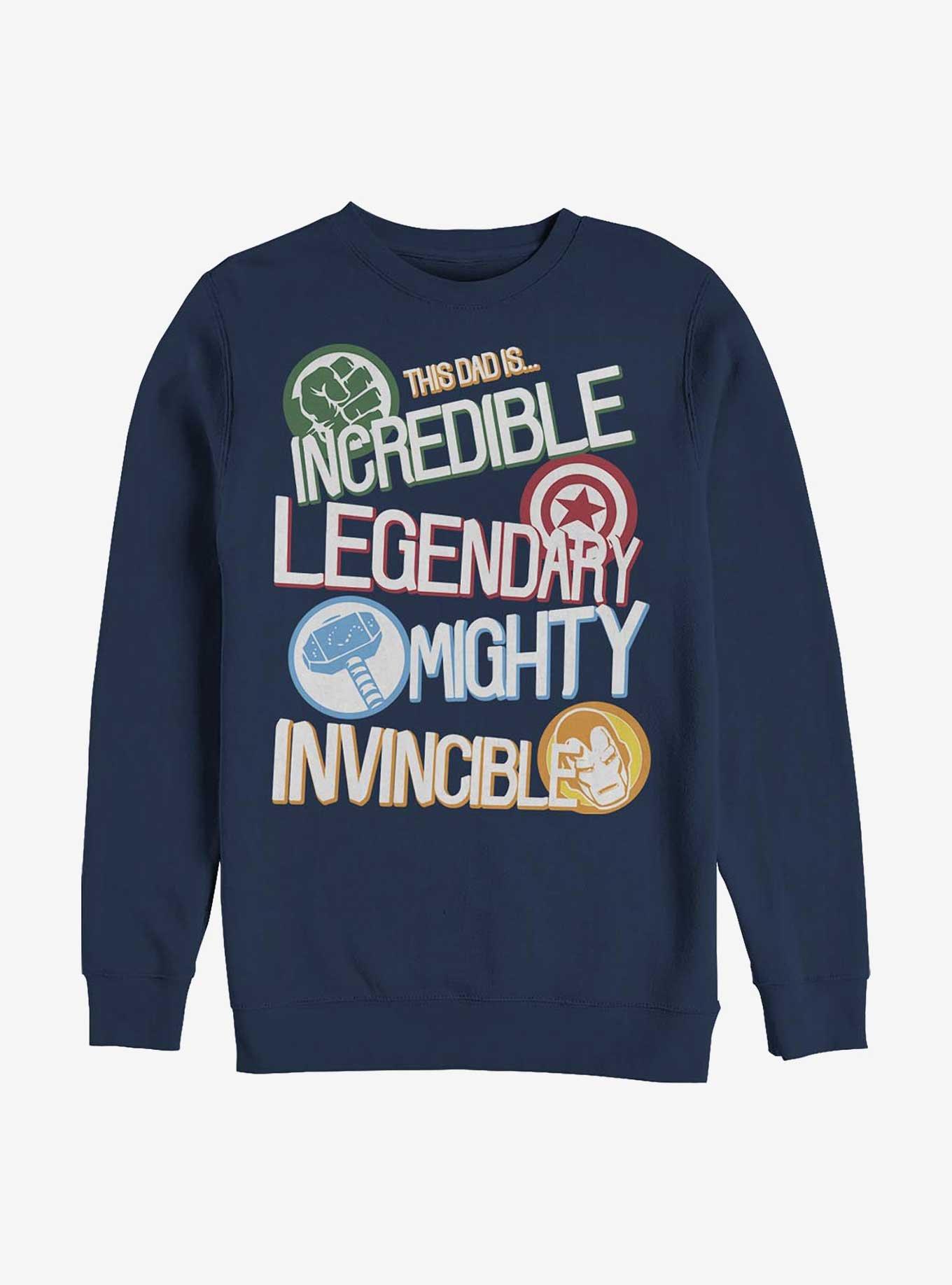 Marvel The Avengers Strengths Sweatshirt, NAVY, hi-res