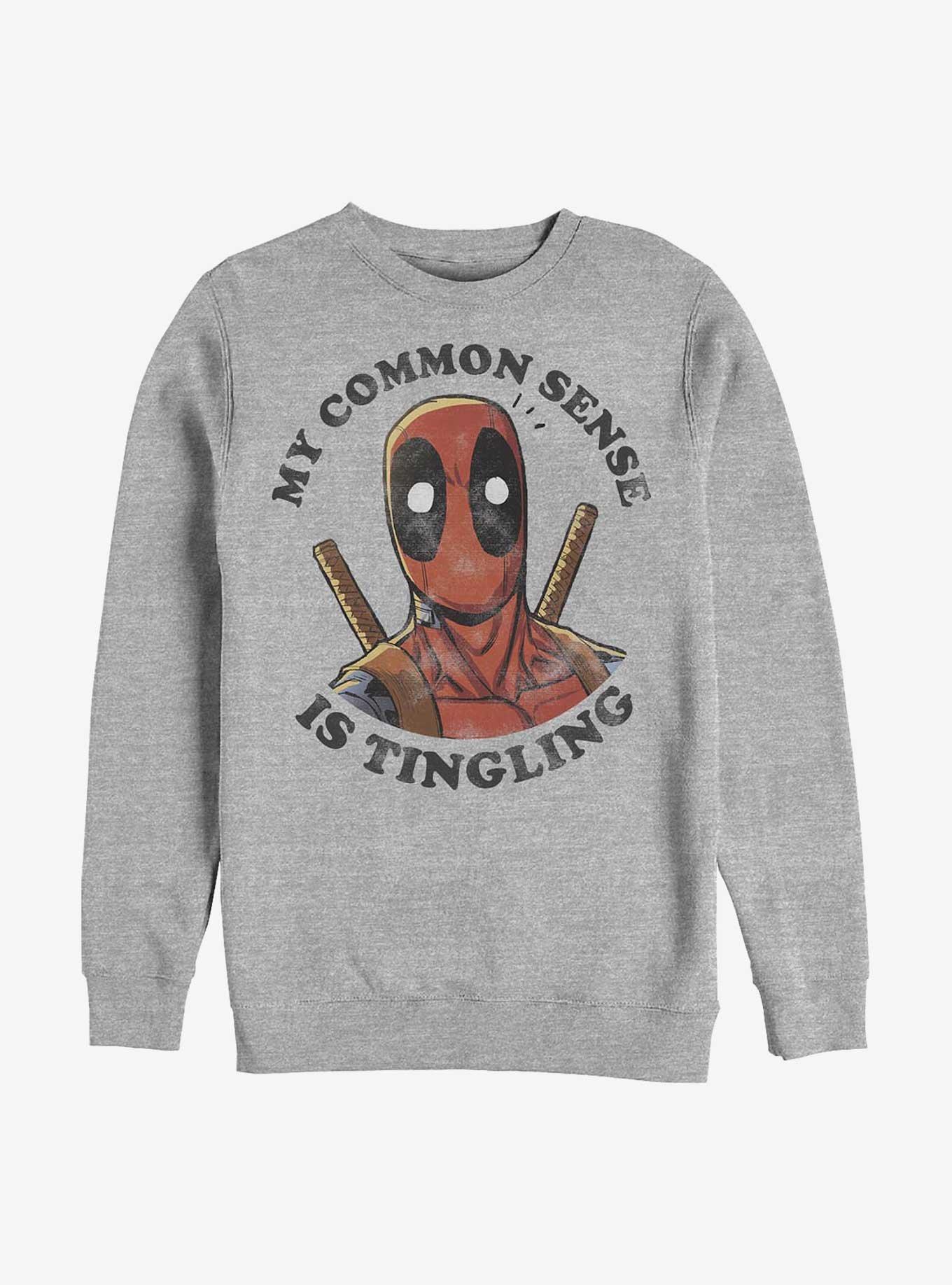 Marvel Deadpool Tingling Sweatshirt, ATH HTR, hi-res