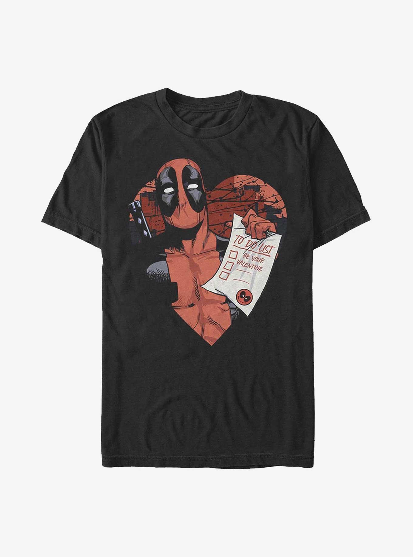 Marvel Deadpool To Do List T-Shirt, BLACK, hi-res