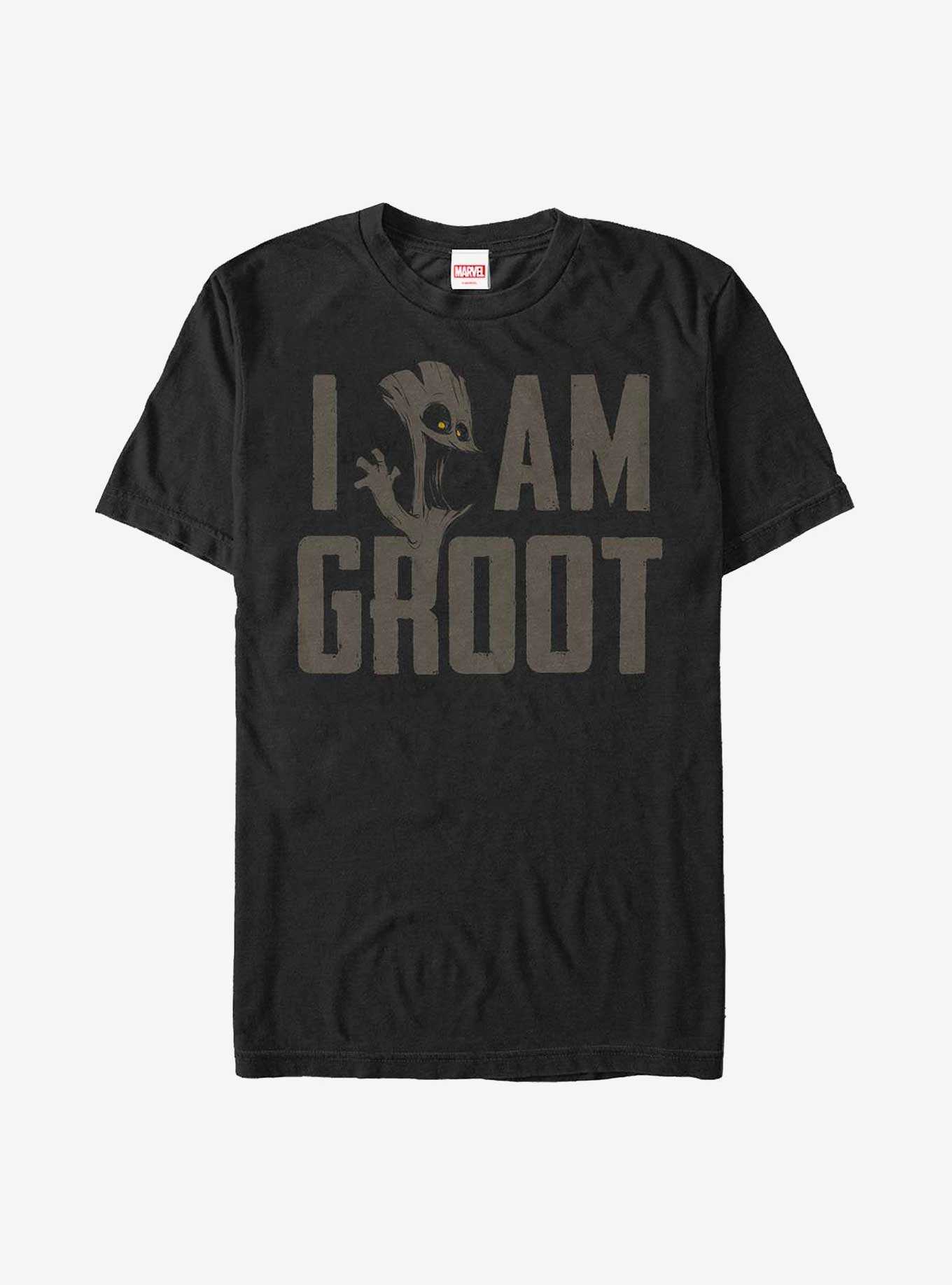 Marvel Guardians of the Galaxy I Am Groot T Shirt BLACK Hot Topic