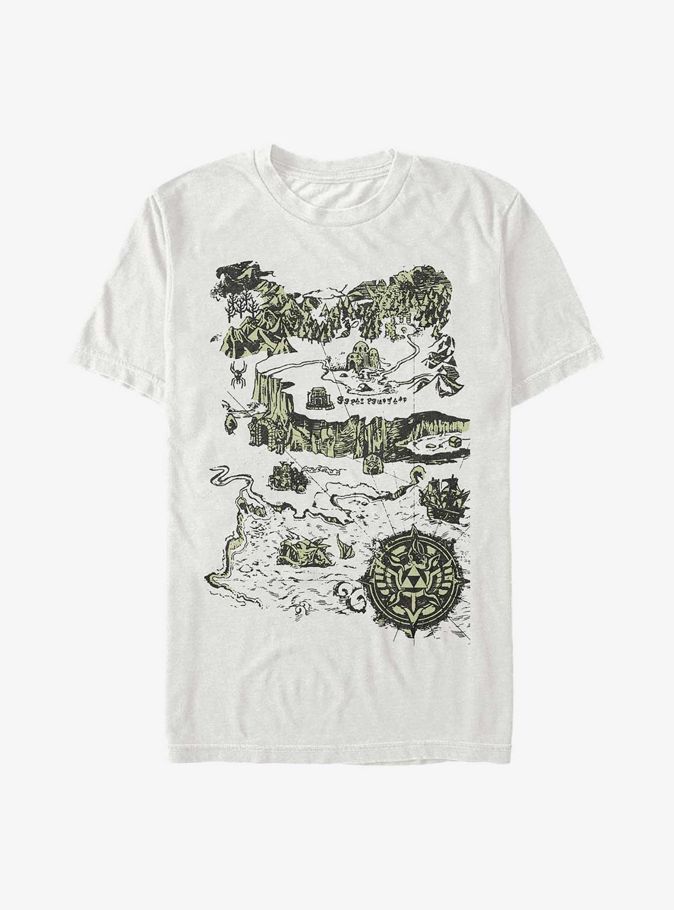 Nintendo Zelda Map T-Shirt, NATURAL, hi-res