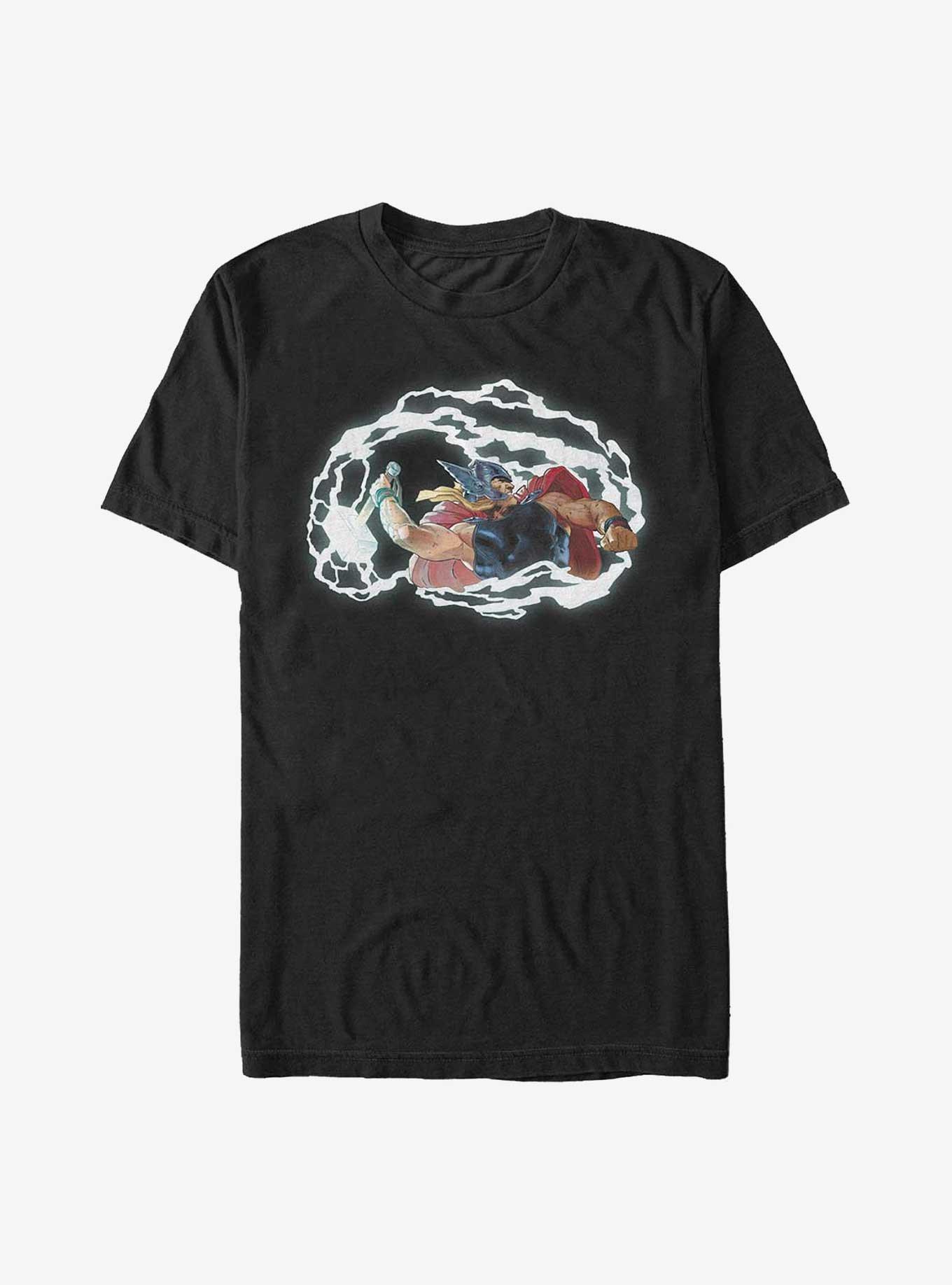 Marvel Thor Power Swing T-Shirt, BLACK, hi-res