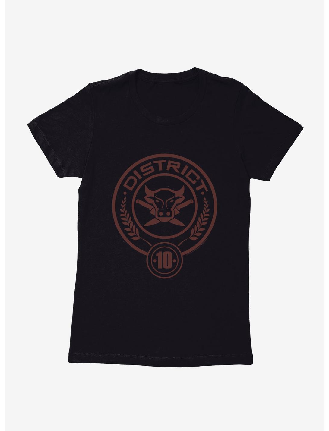Hunger Games District 10 Logo Womens T-Shirt, BLACK, hi-res