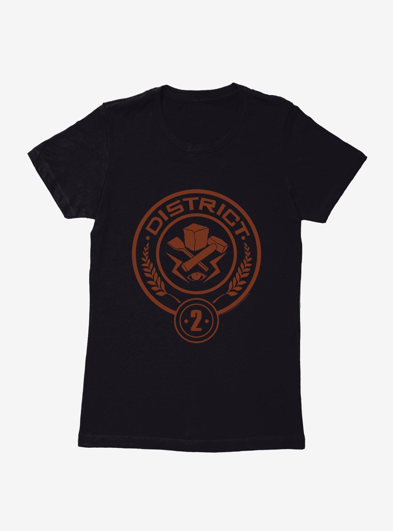 Hunger Games District 2 Logo Womens T-Shirt, BLACK, hi-res