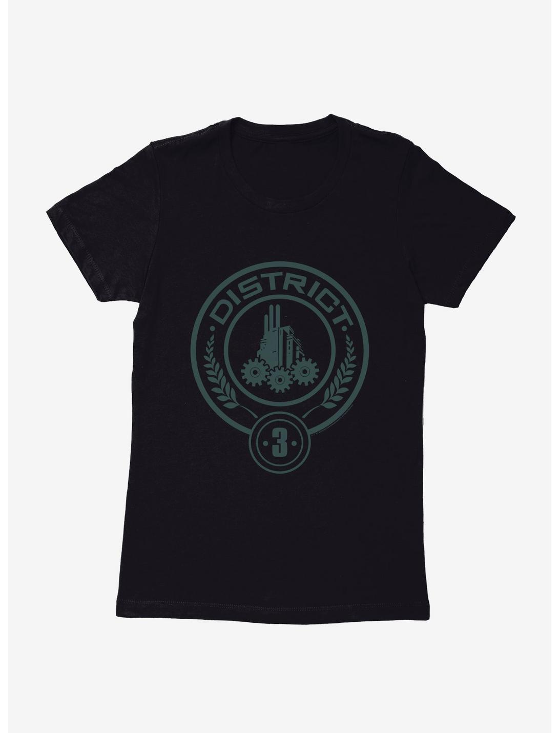 Hunger Games District 3 Logo Womens T-Shirt, BLACK, hi-res