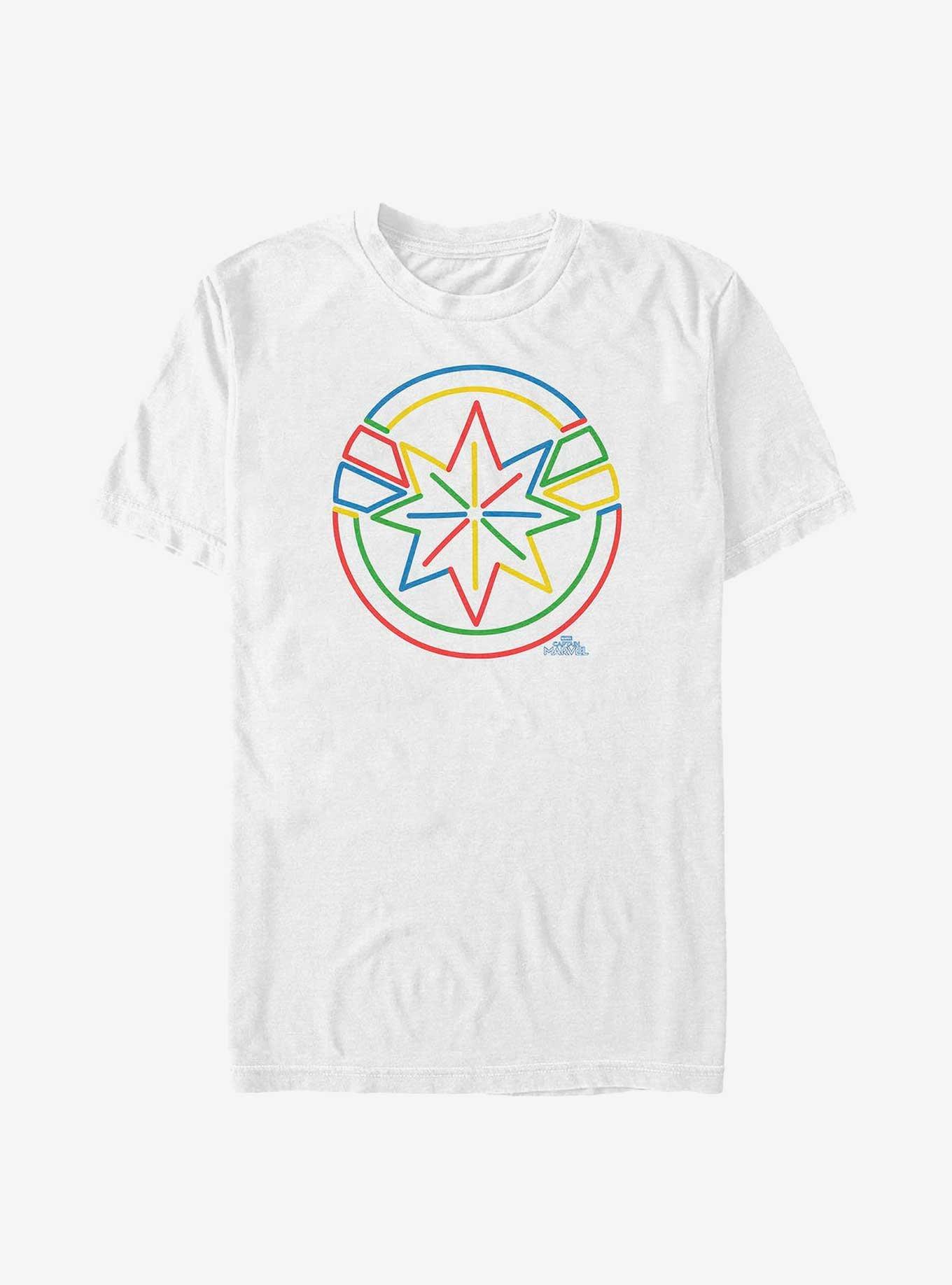 Marvel Captain Marvel Star T-Shirt, WHITE, hi-res