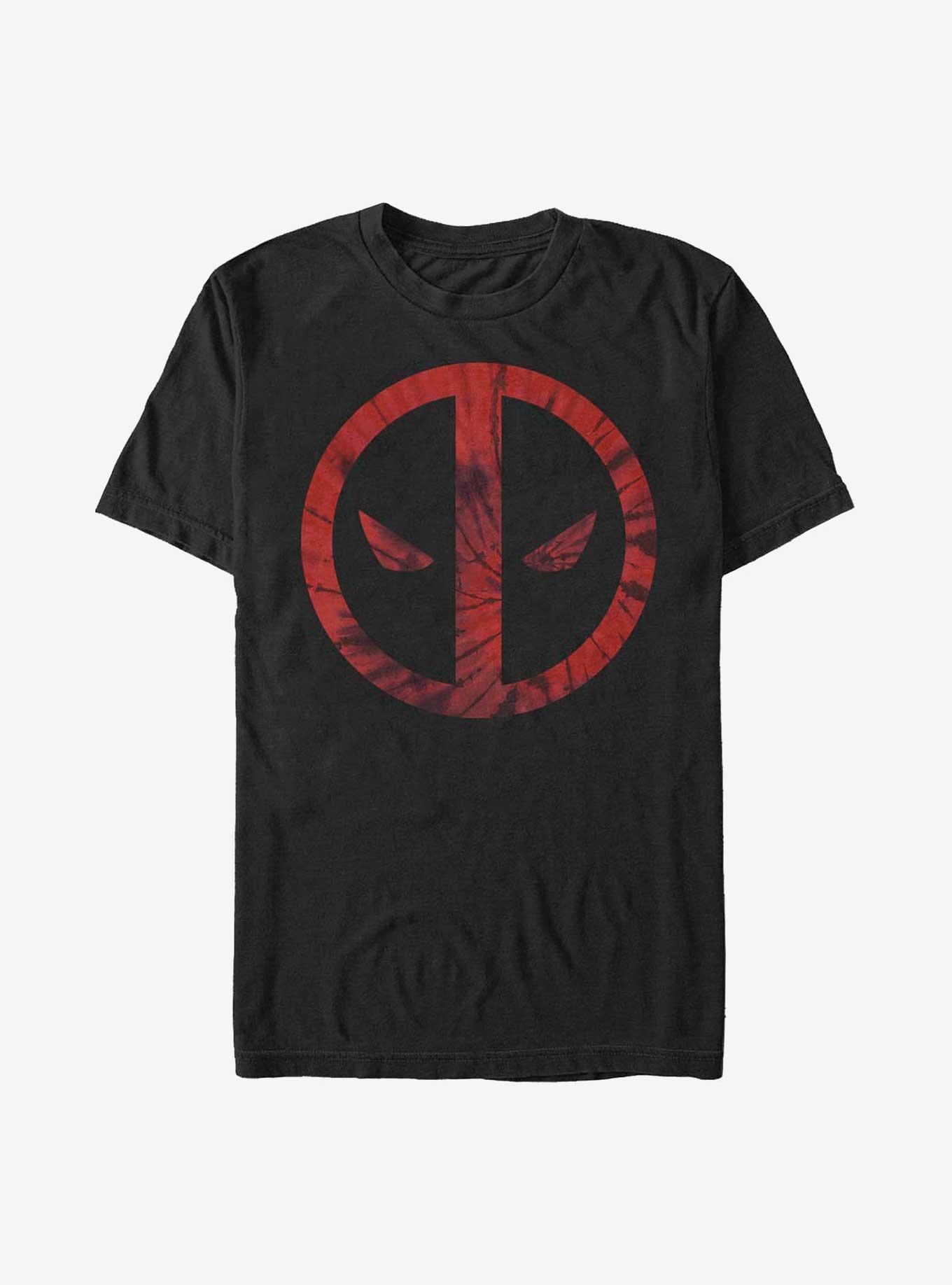 Marvel Deadpool Tie-Dye Icon T-Shirt, BLACK, hi-res