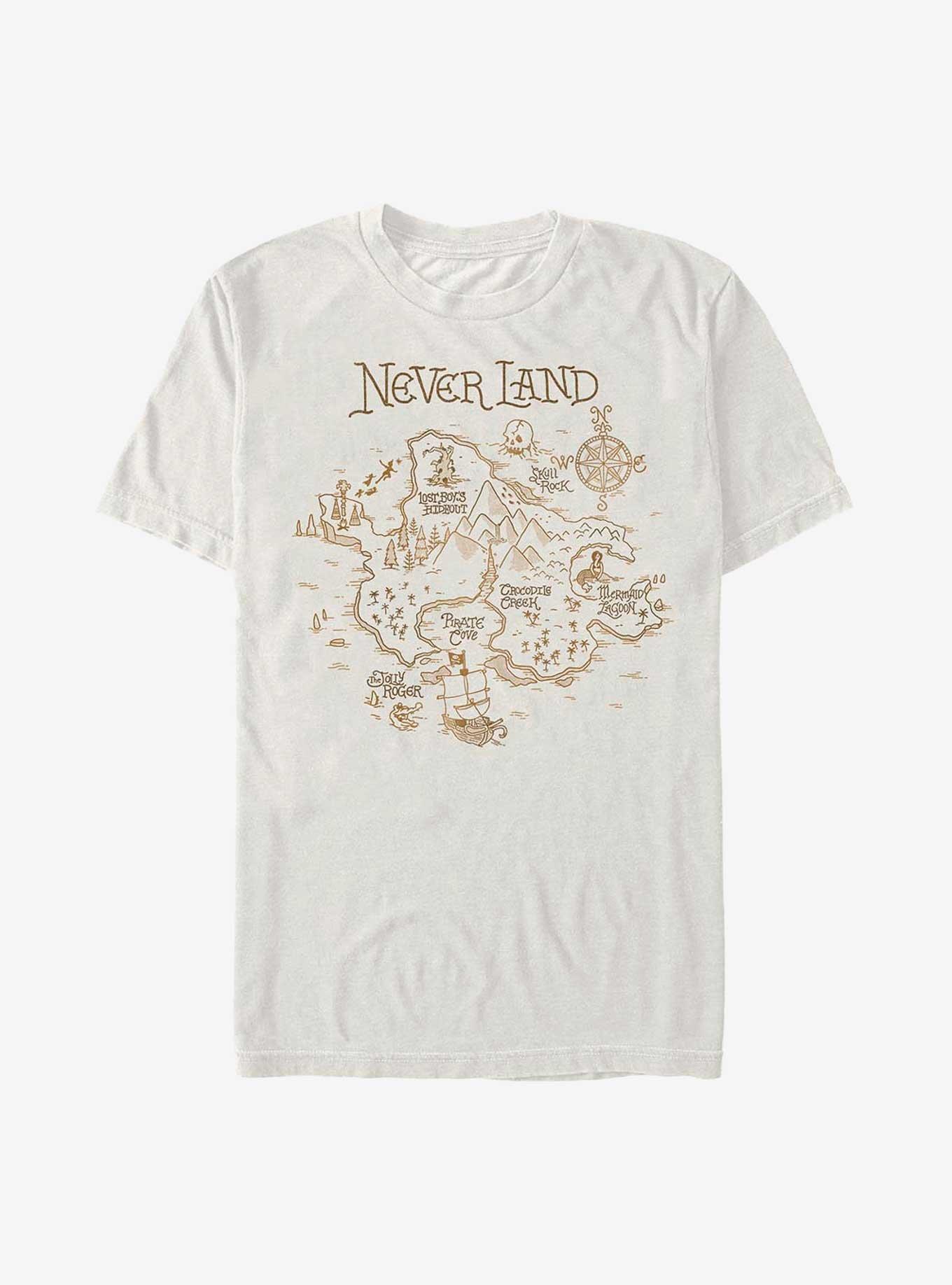 Disney Peter Pan Neverland Map T-Shirt, NATURAL, hi-res