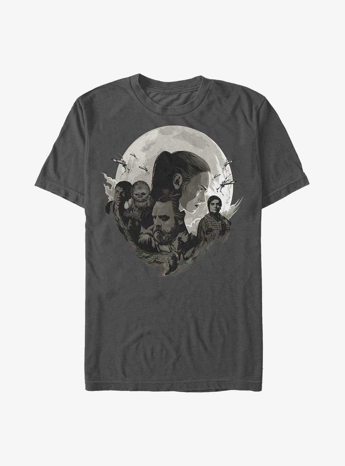 Star Wars: Episode VIII - The Last Jedi Group T-Shirt, CHARCOAL, hi-res