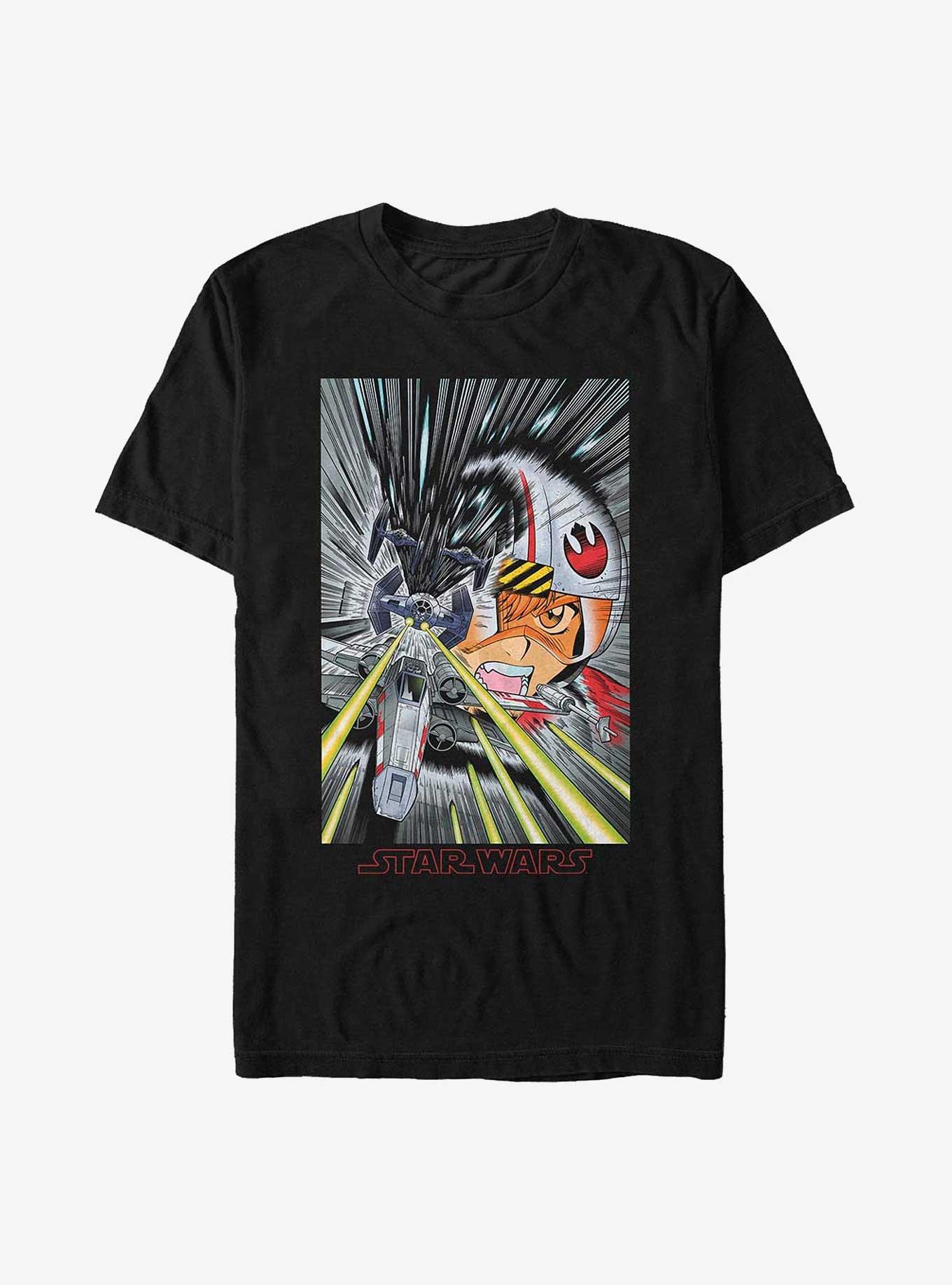 Star Wars Anime Anakin T-Shirt, BLACK, hi-res