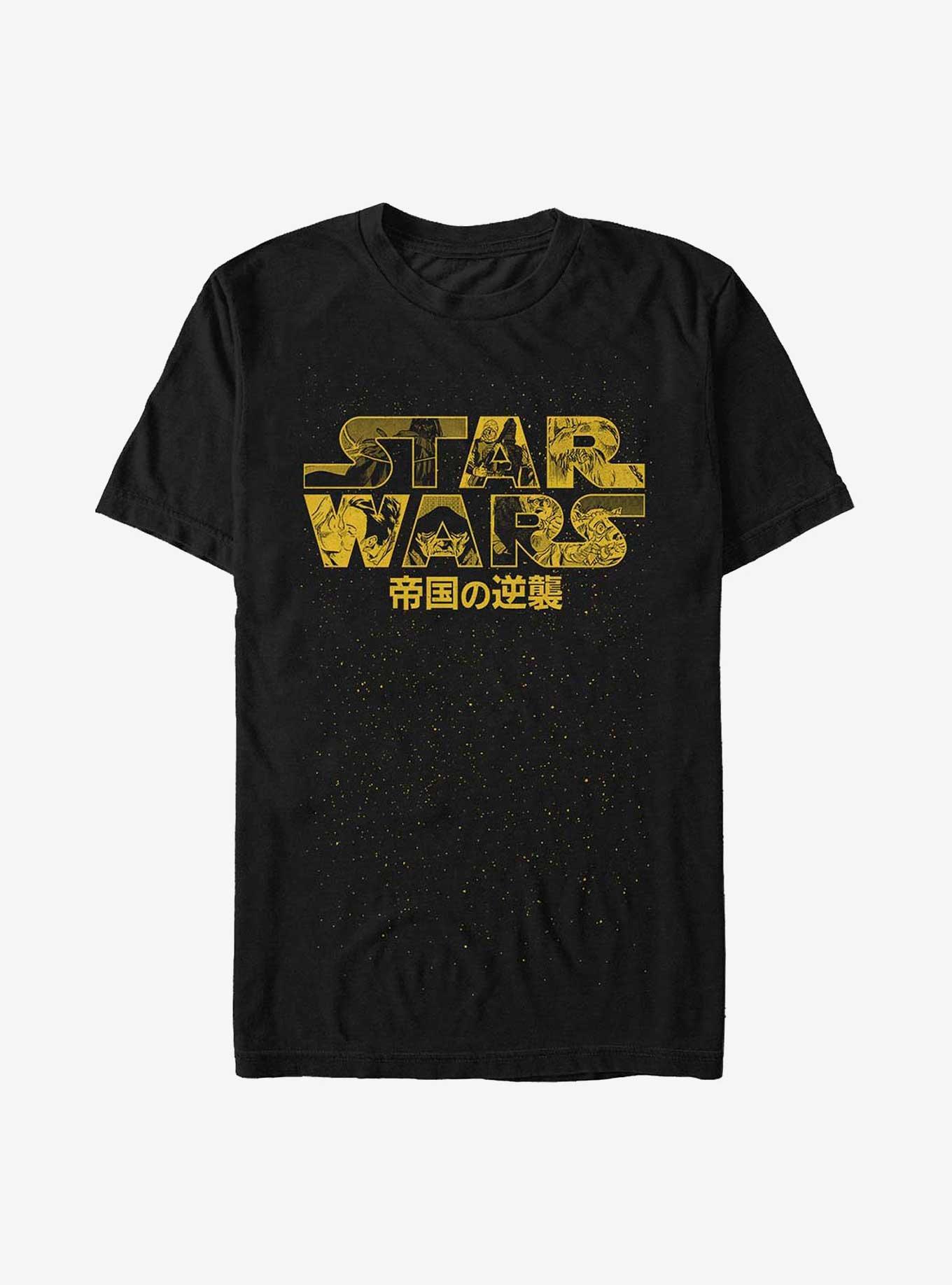 Star Wars Anime Logo T-Shirt, BLACK, hi-res