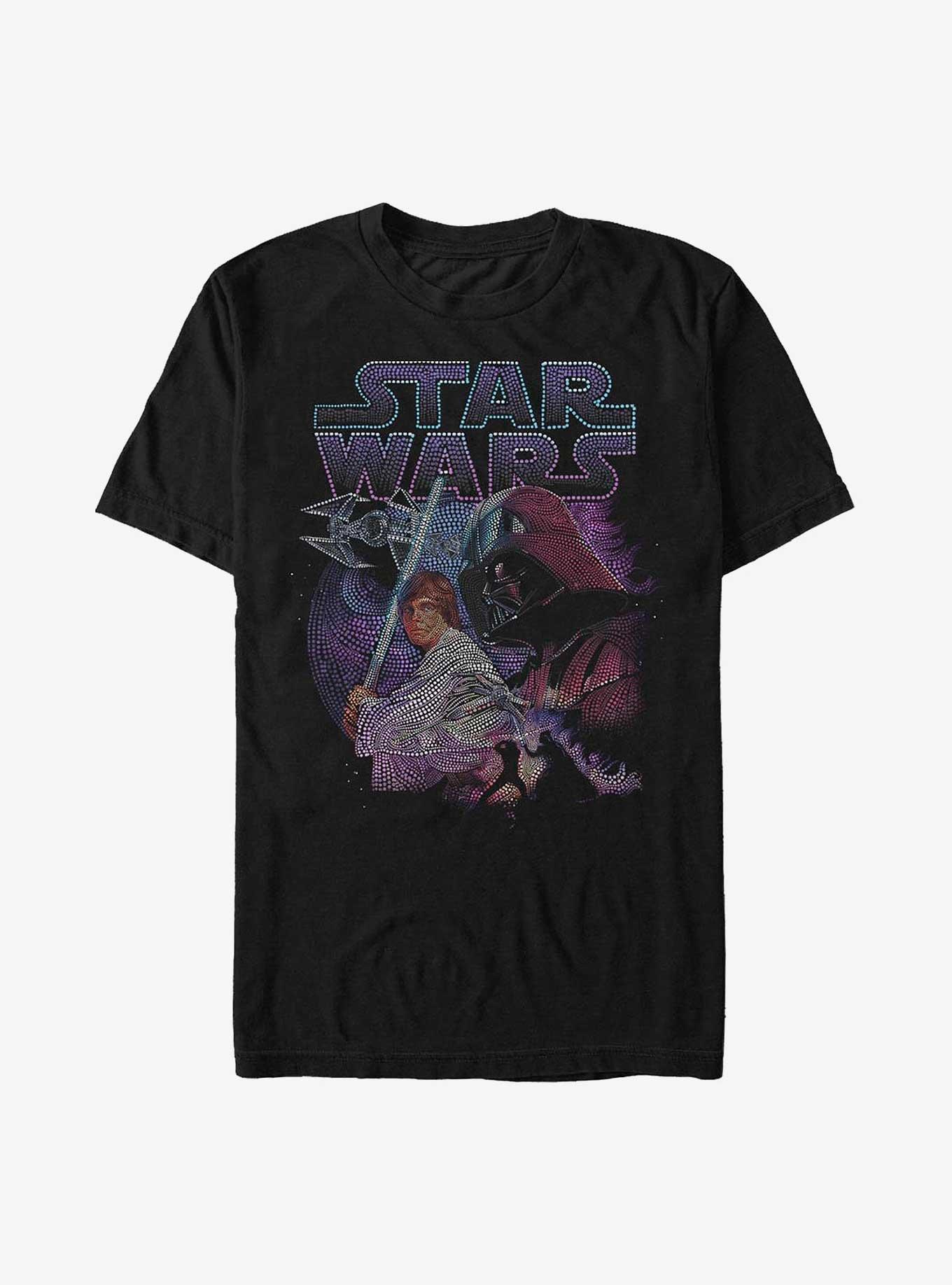 Star Wars Dotted Galaxy T-Shirt, BLACK, hi-res