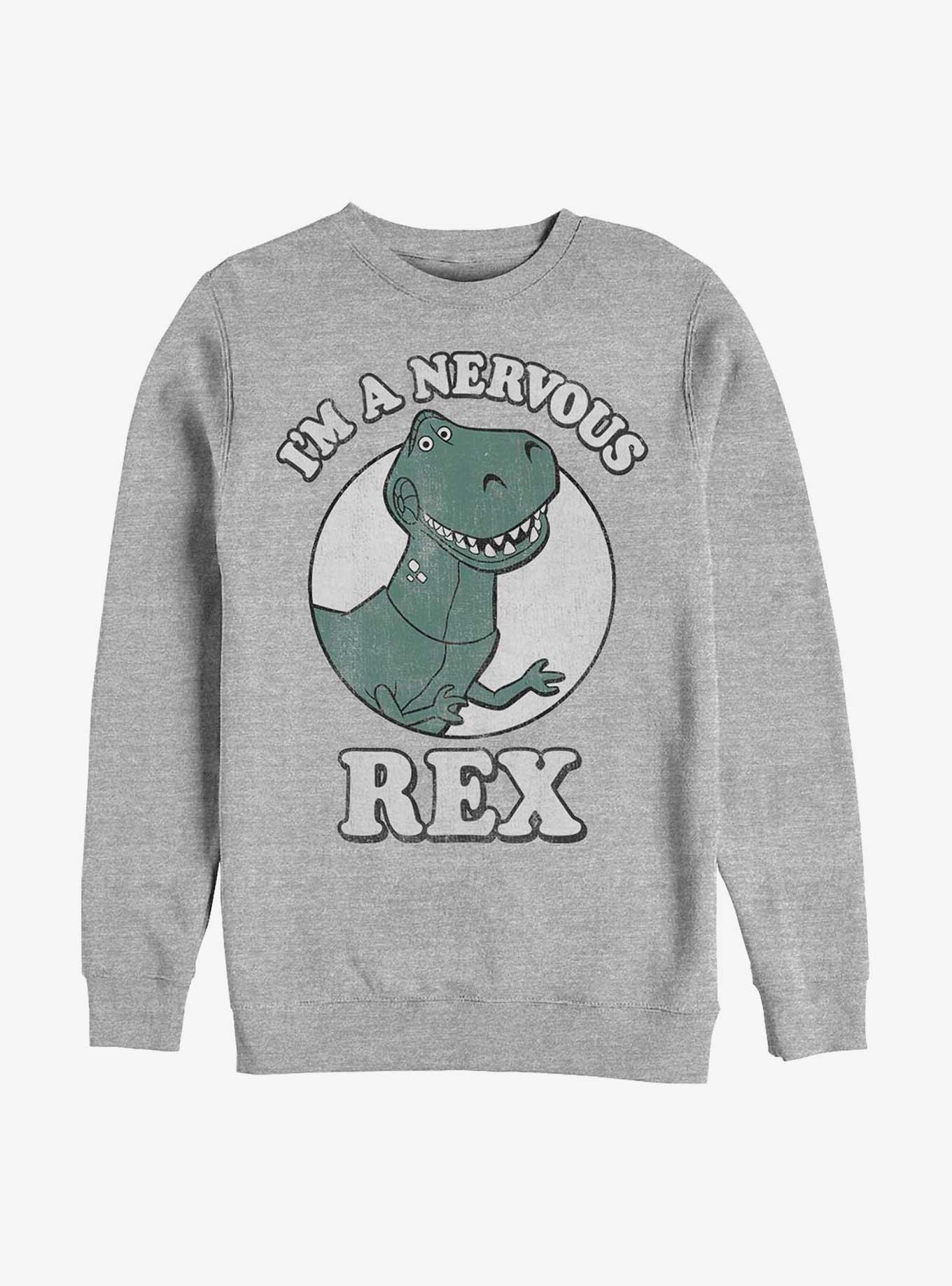 Disney Pixar Toy Story Nervous Rex Sweatshirt, ATH HTR, hi-res