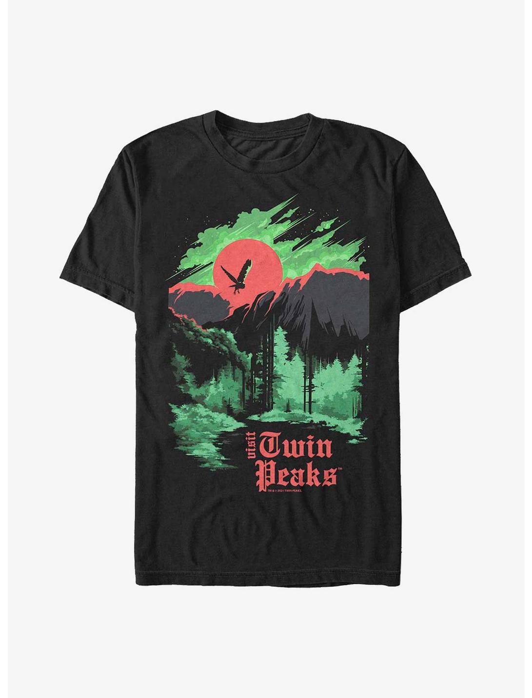 Twin Peaks Poster T-Shirt, BLACK, hi-res