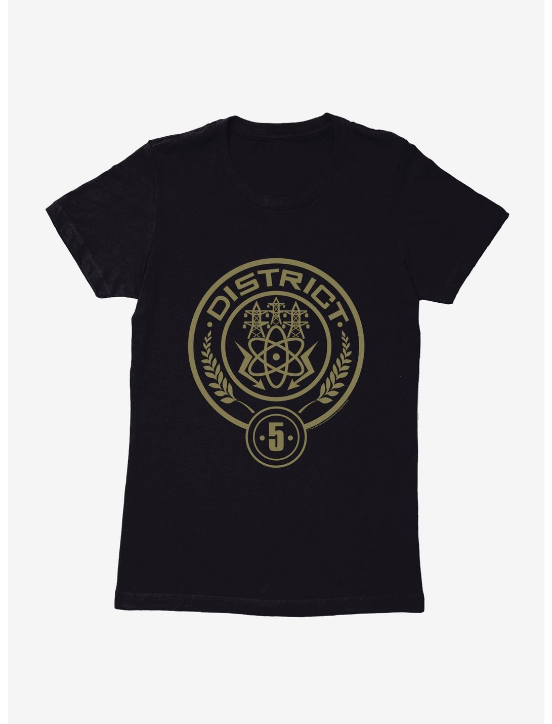 Hunger Games District 5 Logo Womens T-Shirt, BLACK, hi-res