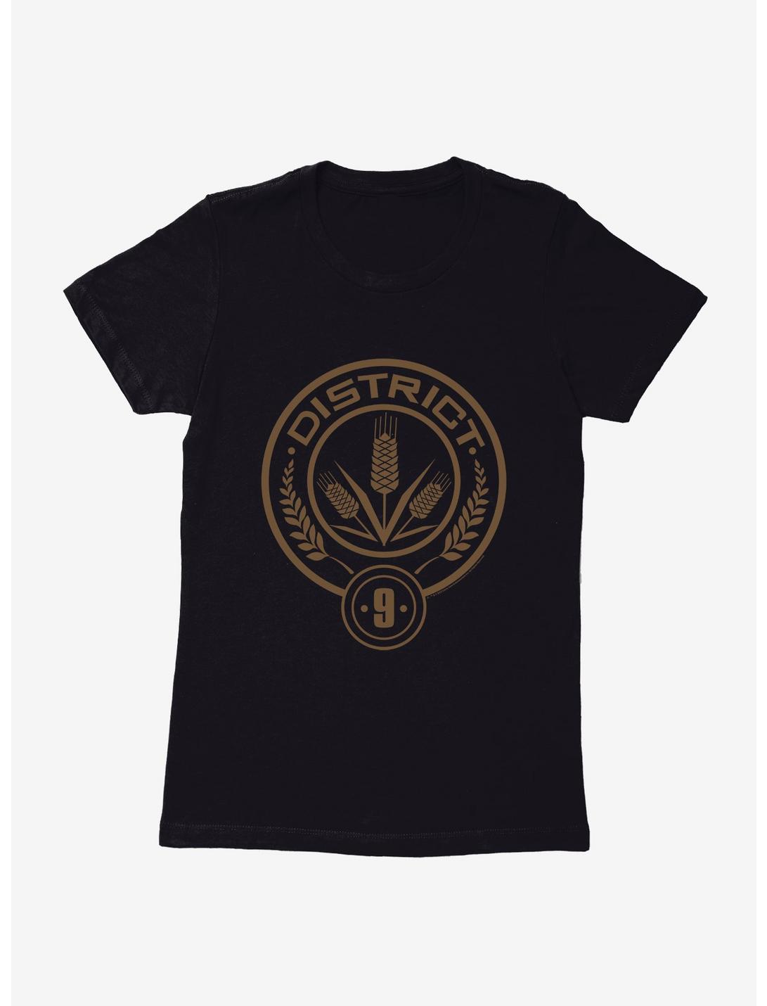 Hunger Games District 9 Logo Womens T-Shirt, BLACK, hi-res