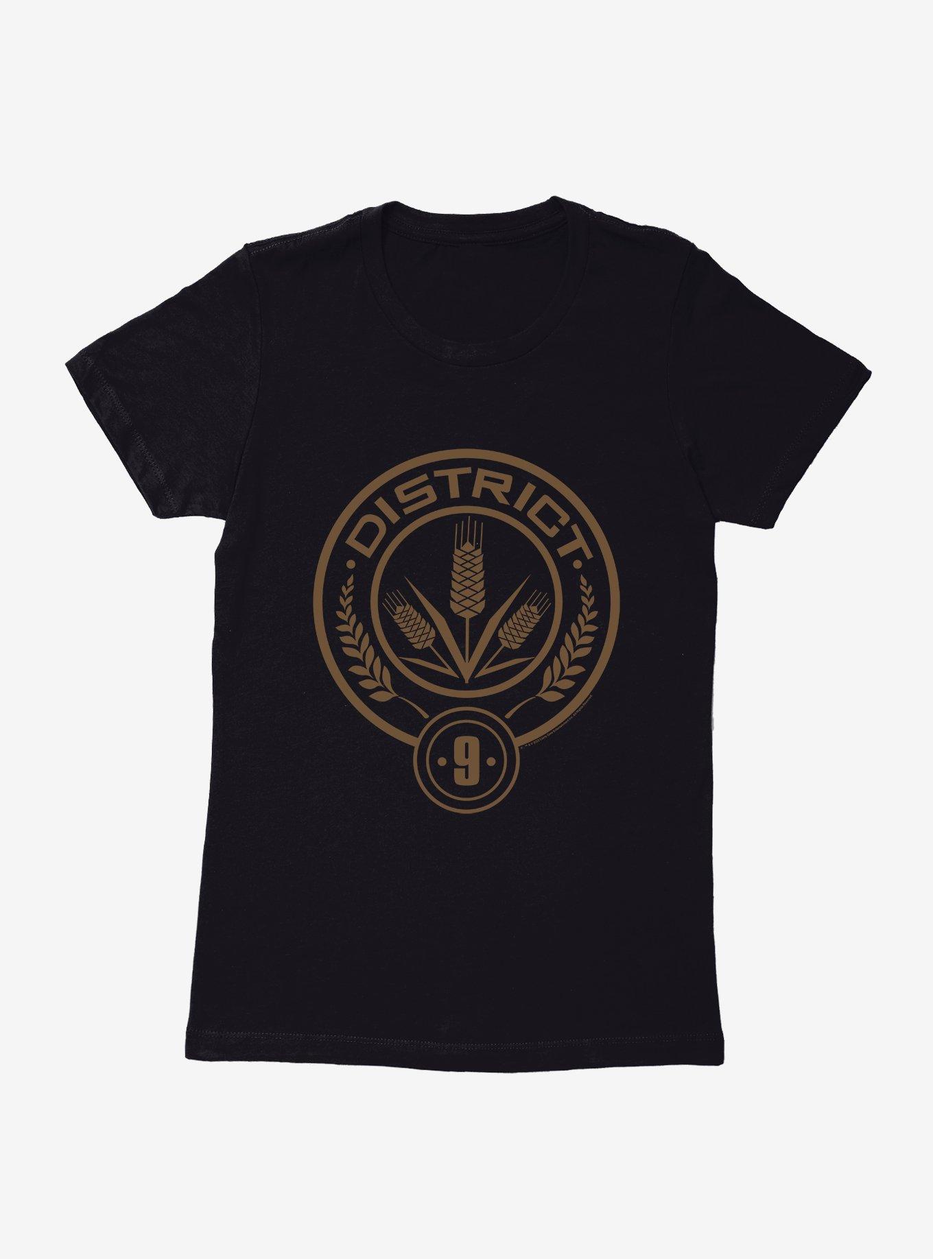 Hunger Games District 9 Logo Womens T-Shirt, BLACK, hi-res
