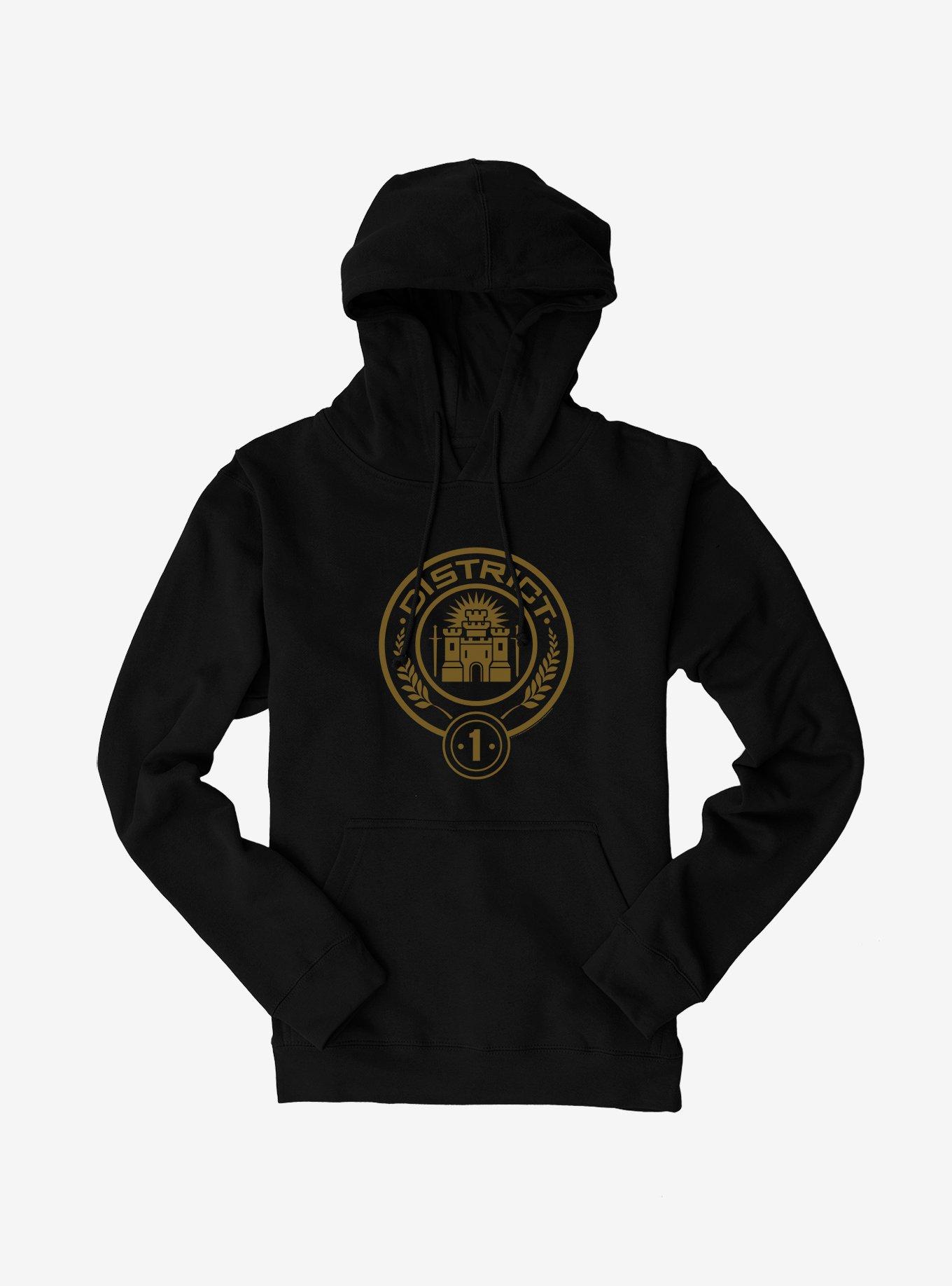 Hunger Games District 1 Logo Hoodie, BLACK, hi-res